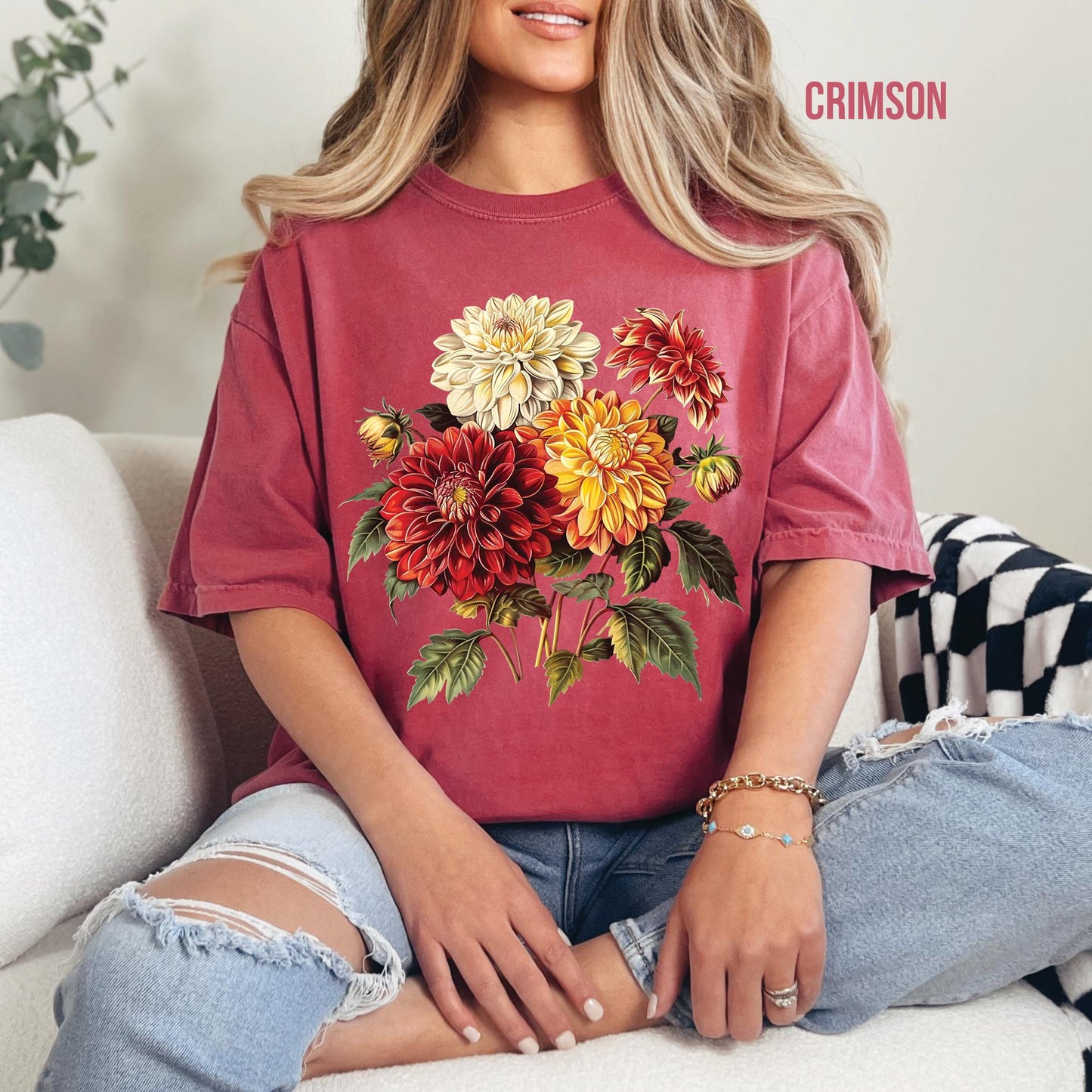 Dahlia Flowers Shirt
