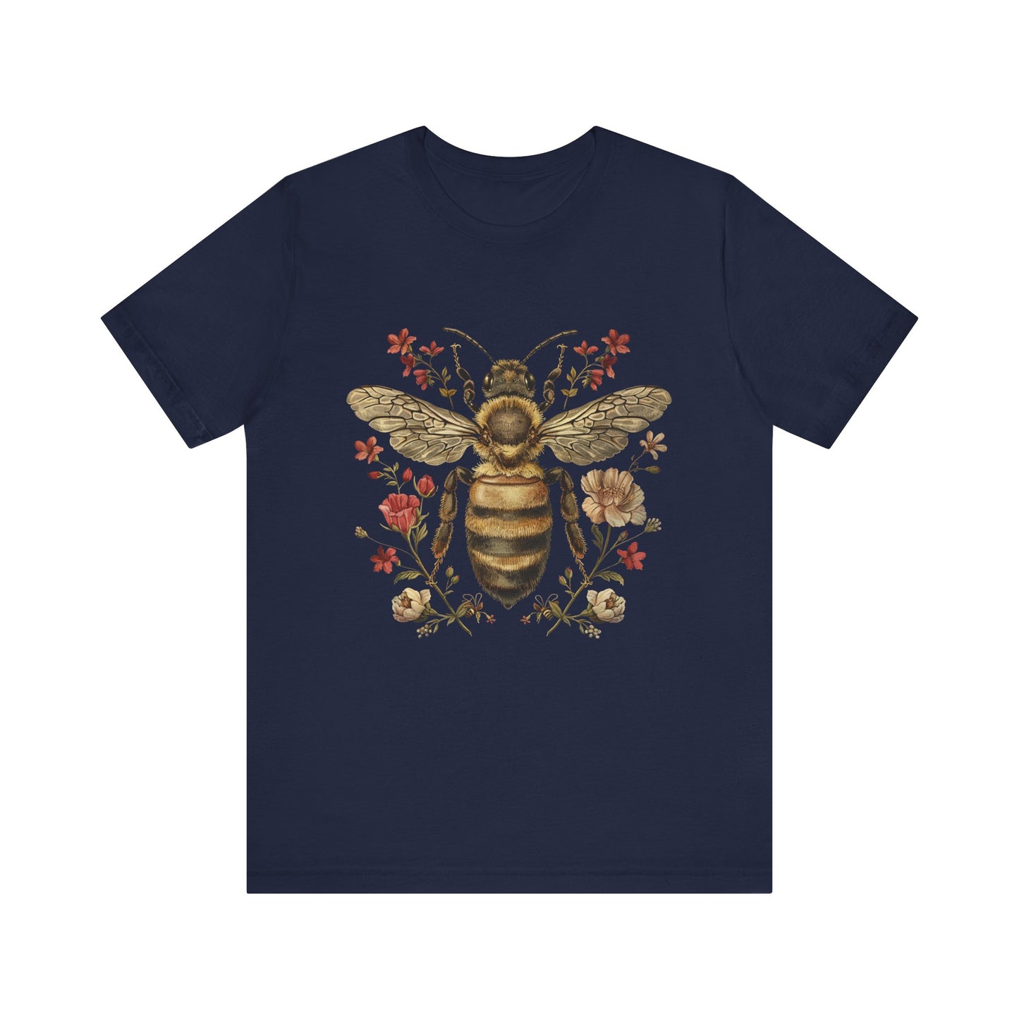 Vintage Floral Queen Bee T-Shirt