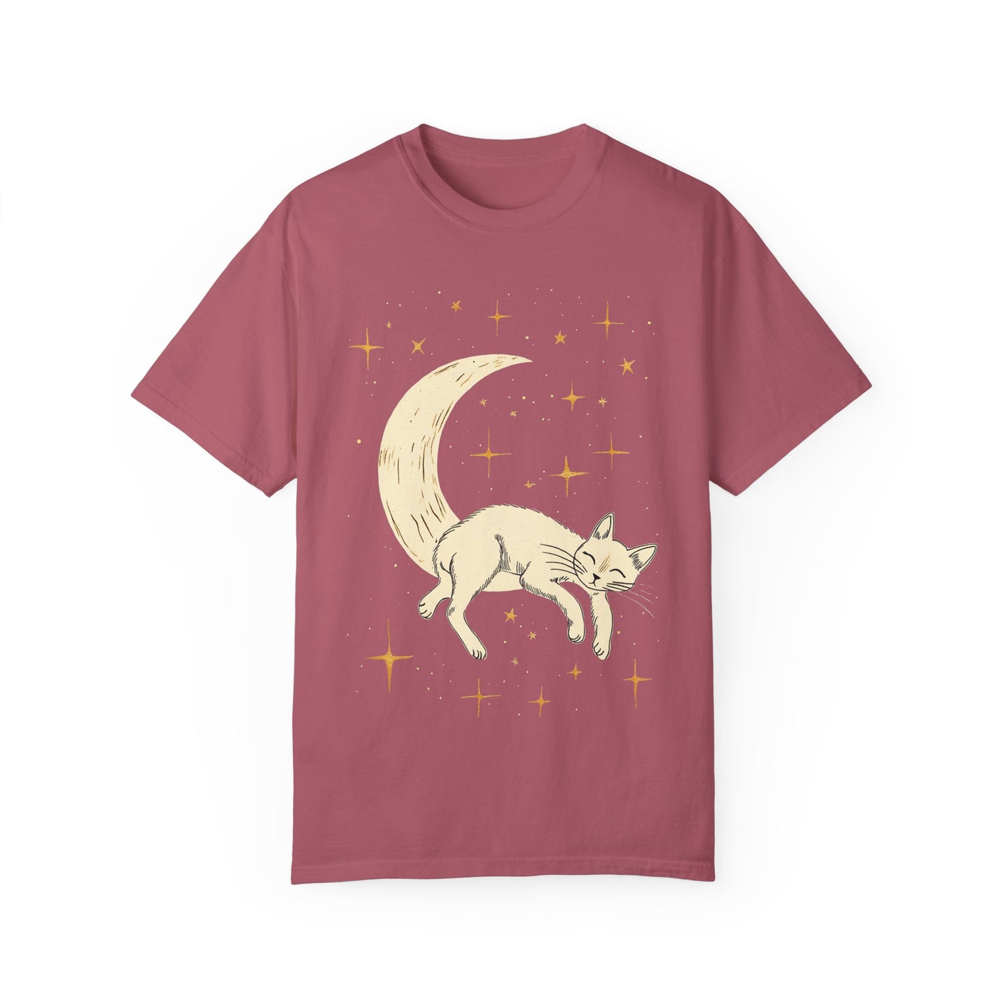 Mystical Moon And Stars Cat Shirt