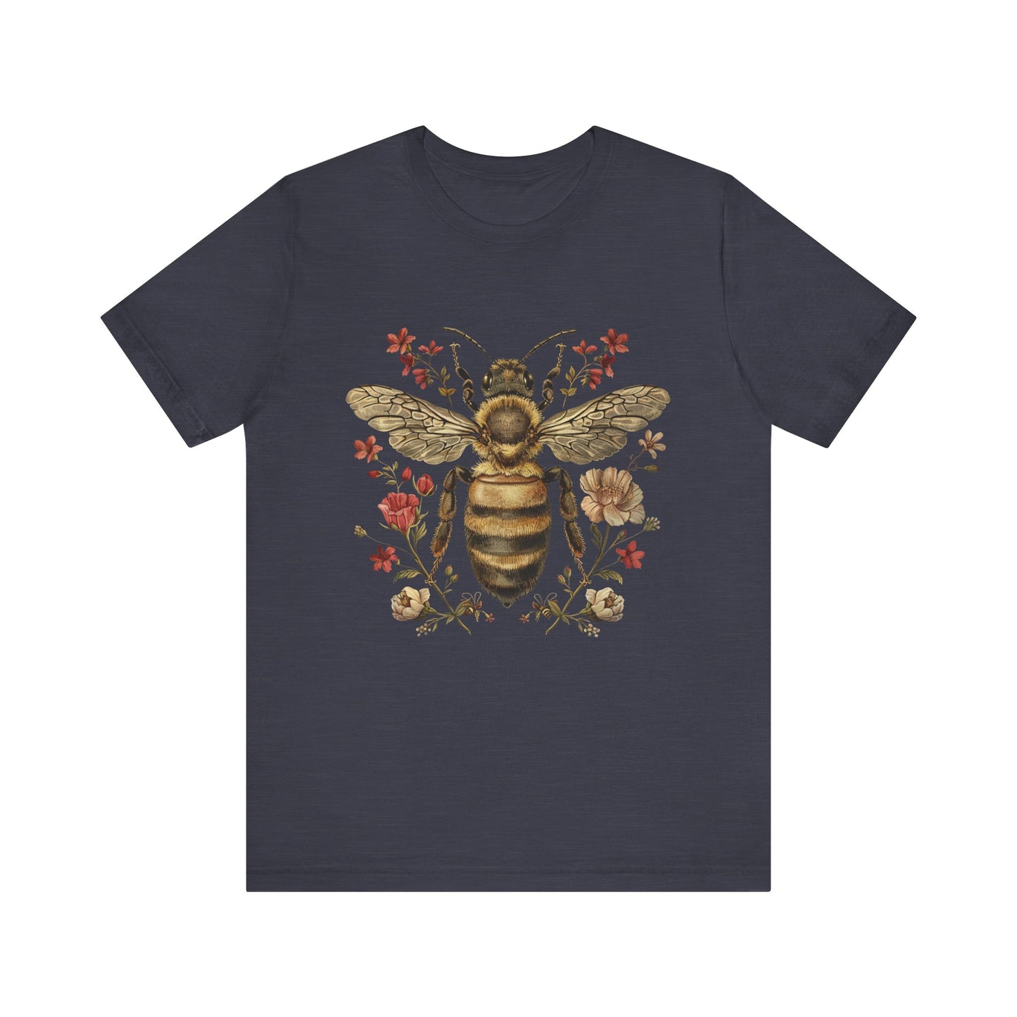 Vintage Floral Queen Bee T-Shirt