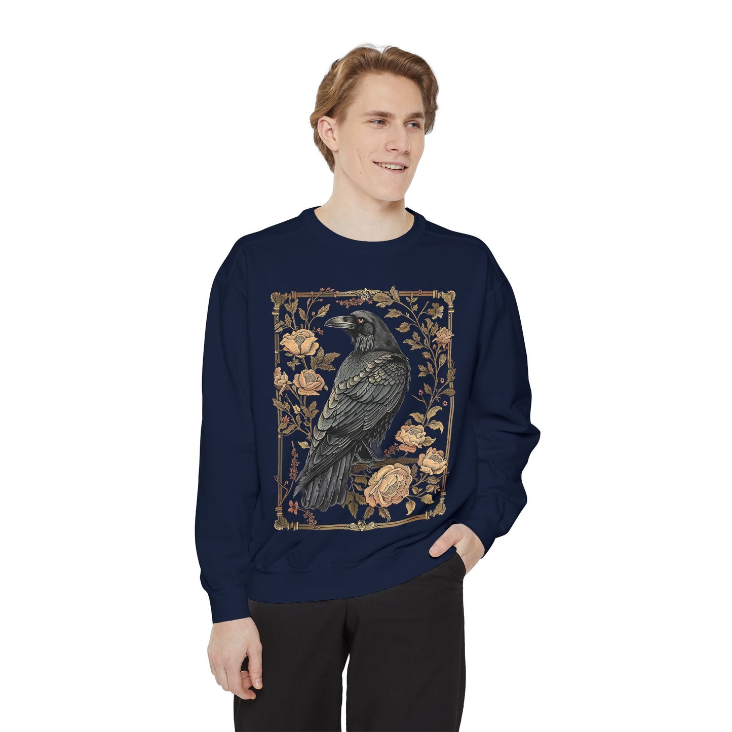Gothic Raven Long Sleeve Shirt