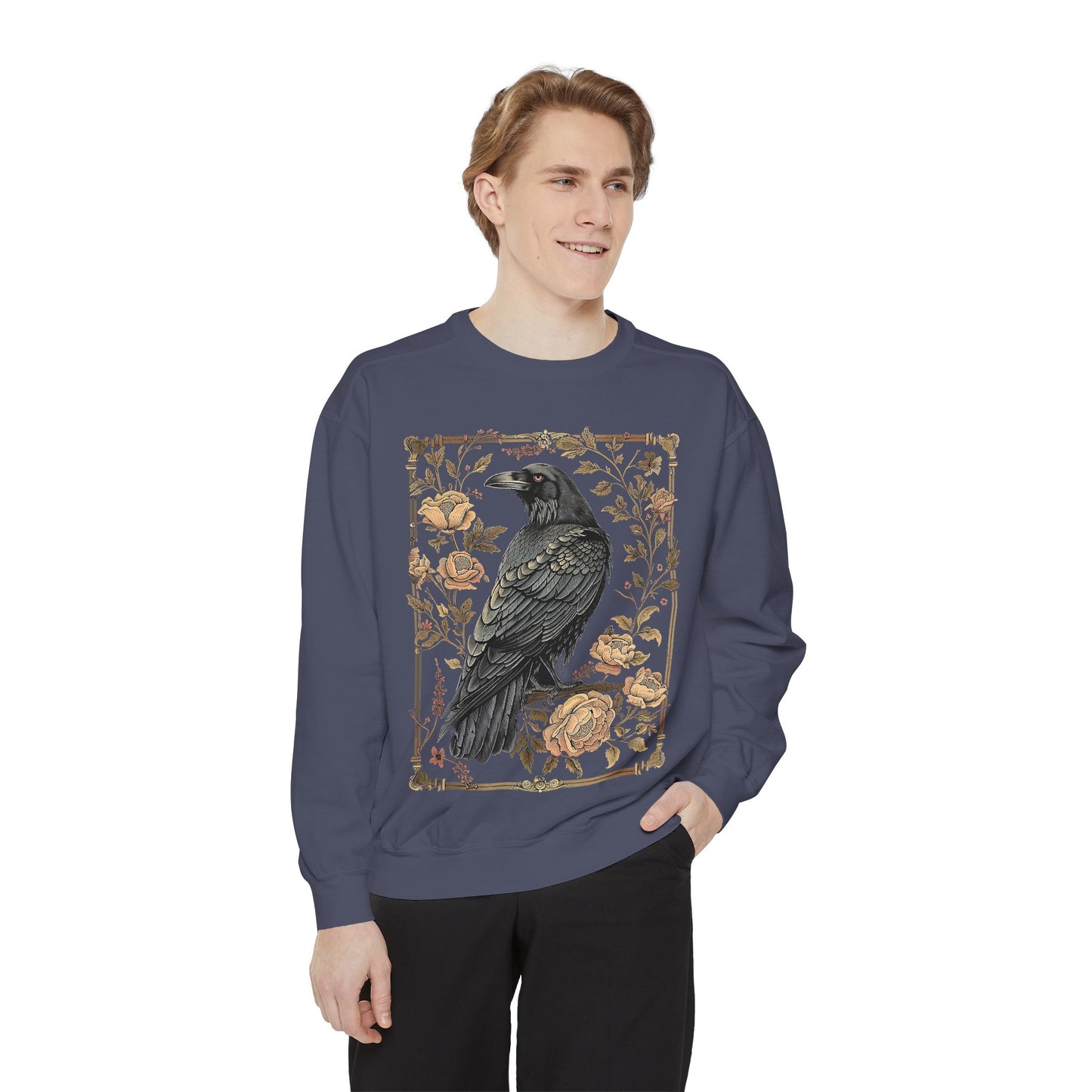 Gothic Raven Long Sleeve Shirt