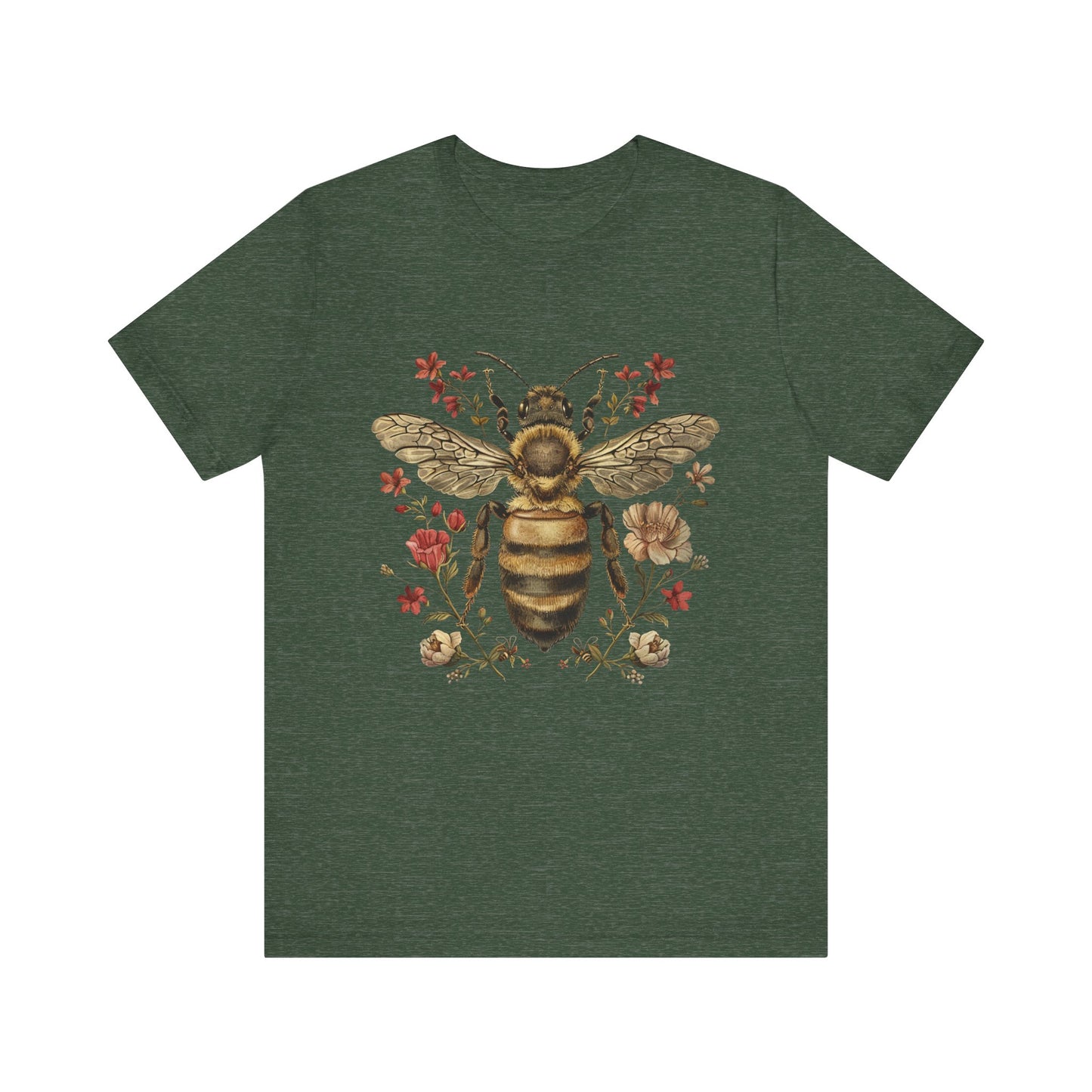 Vintage Floral Queen Bee T-Shirt
