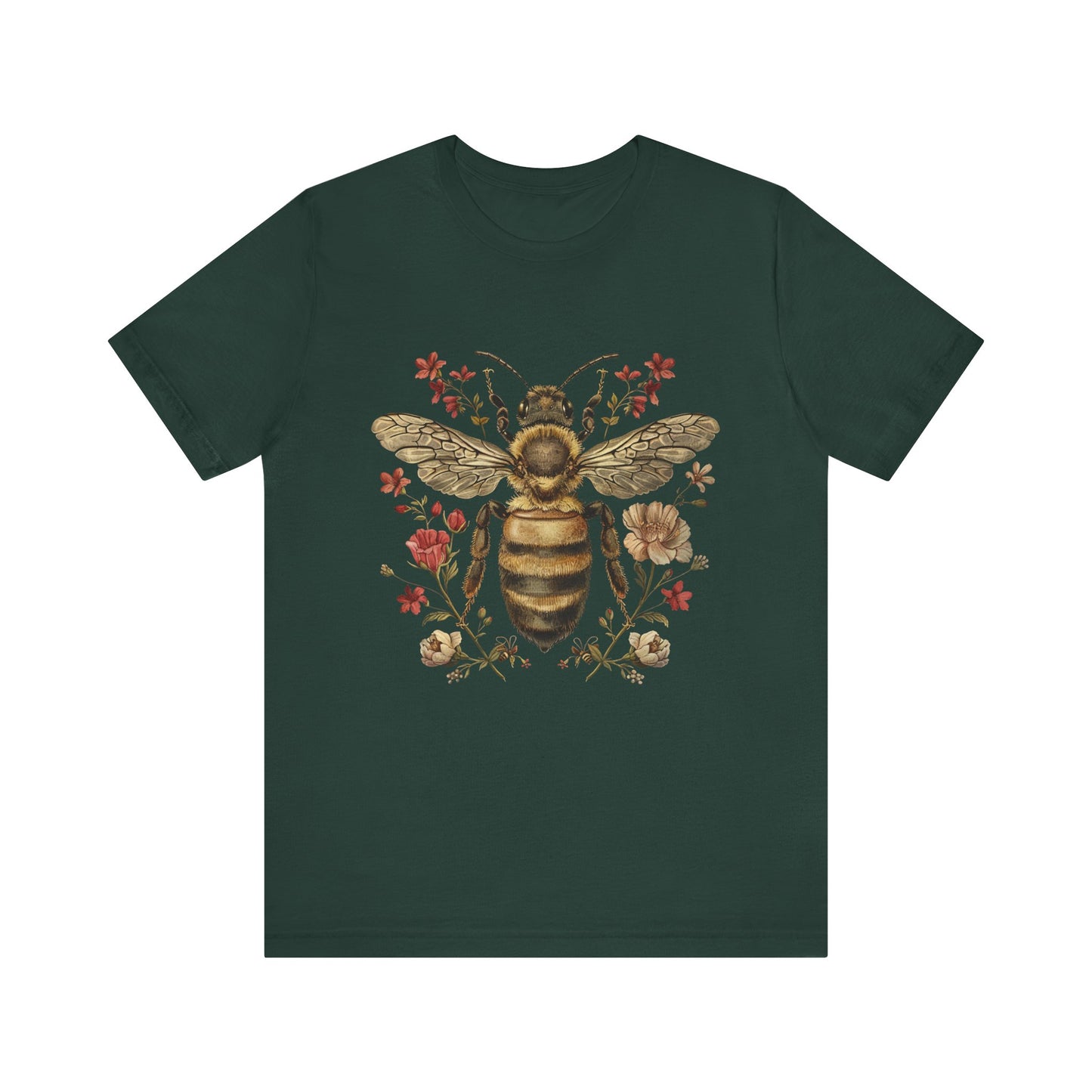 Vintage Floral Queen Bee T-Shirt