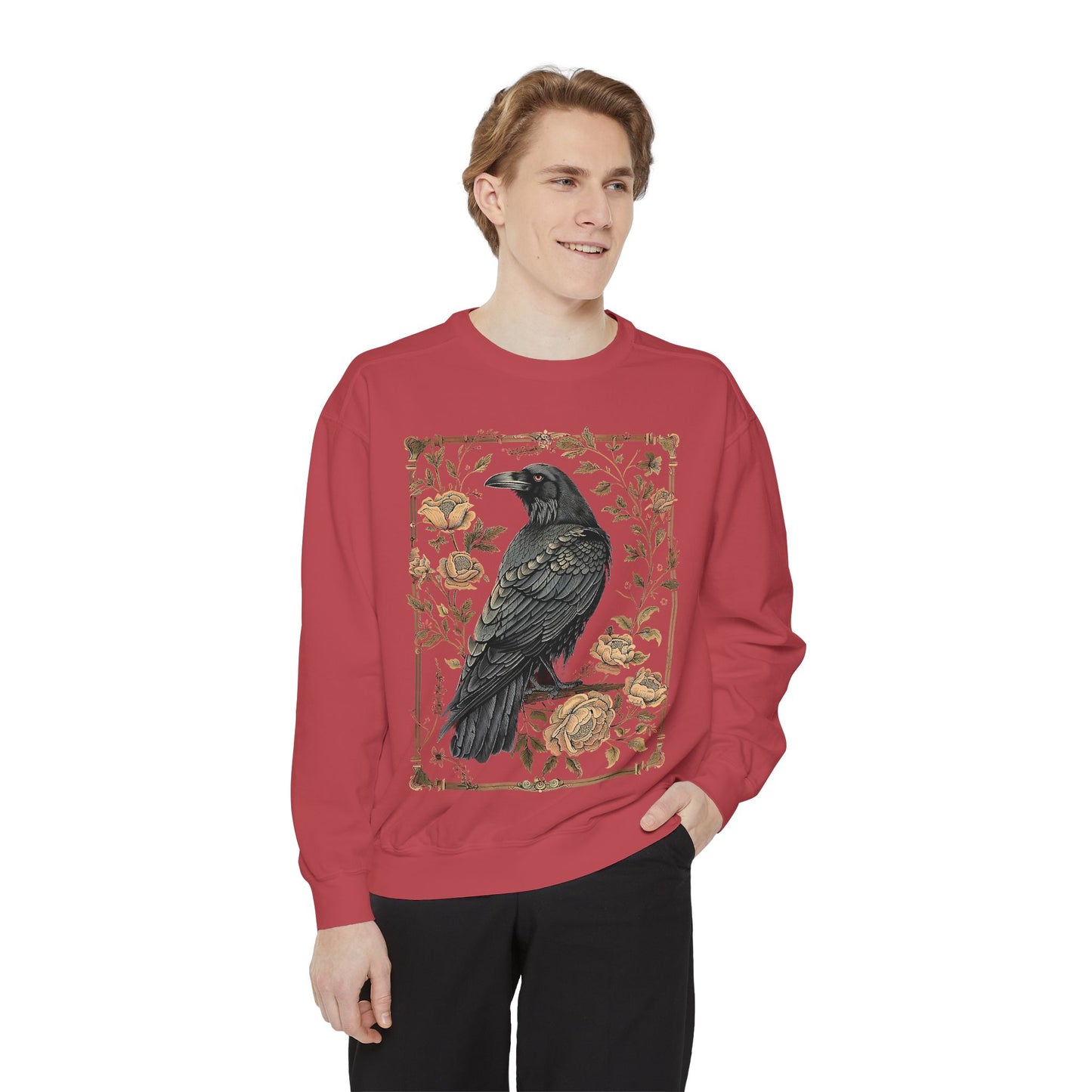 Gothic Raven Long Sleeve Shirt