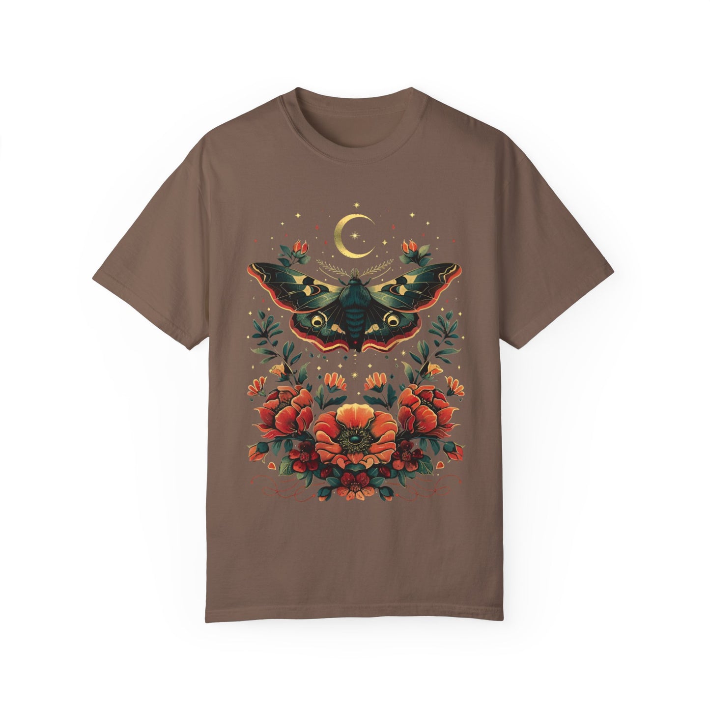 Celestial Moth Flowers Shirt