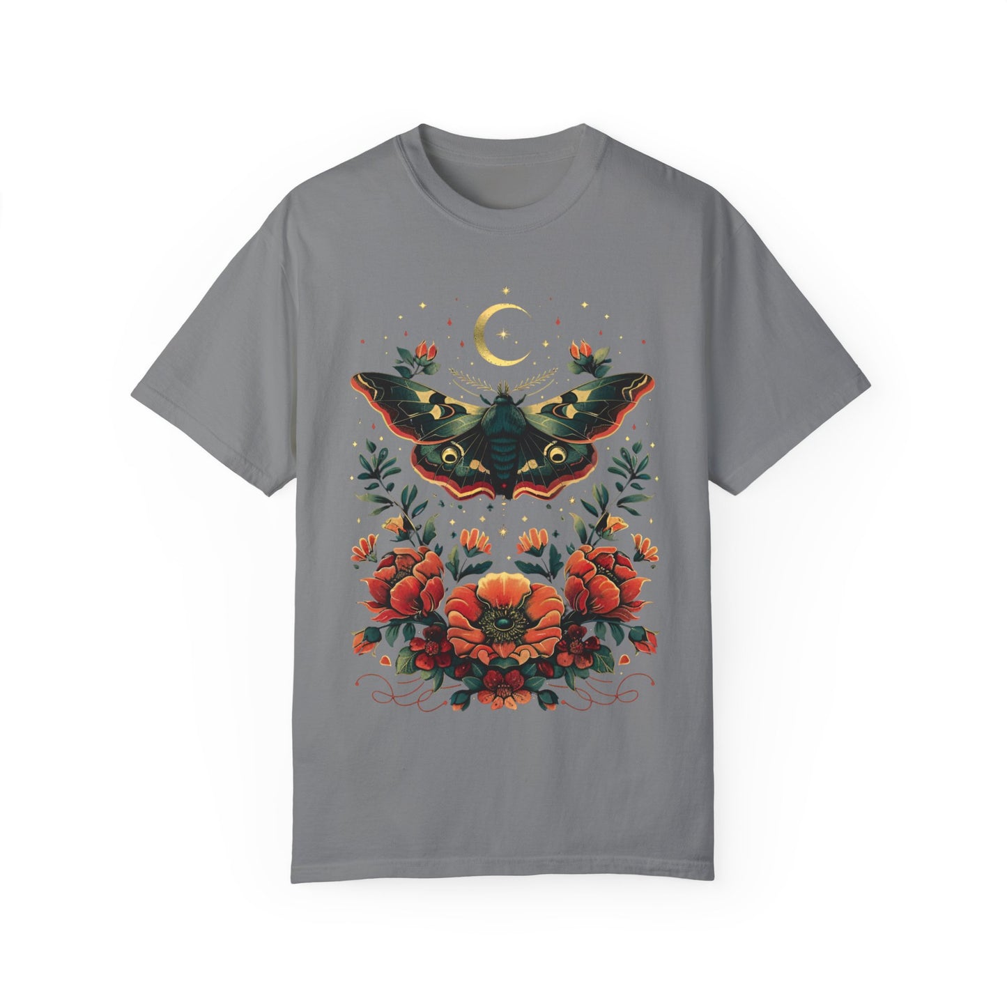 Celestial Moth Flowers Shirt