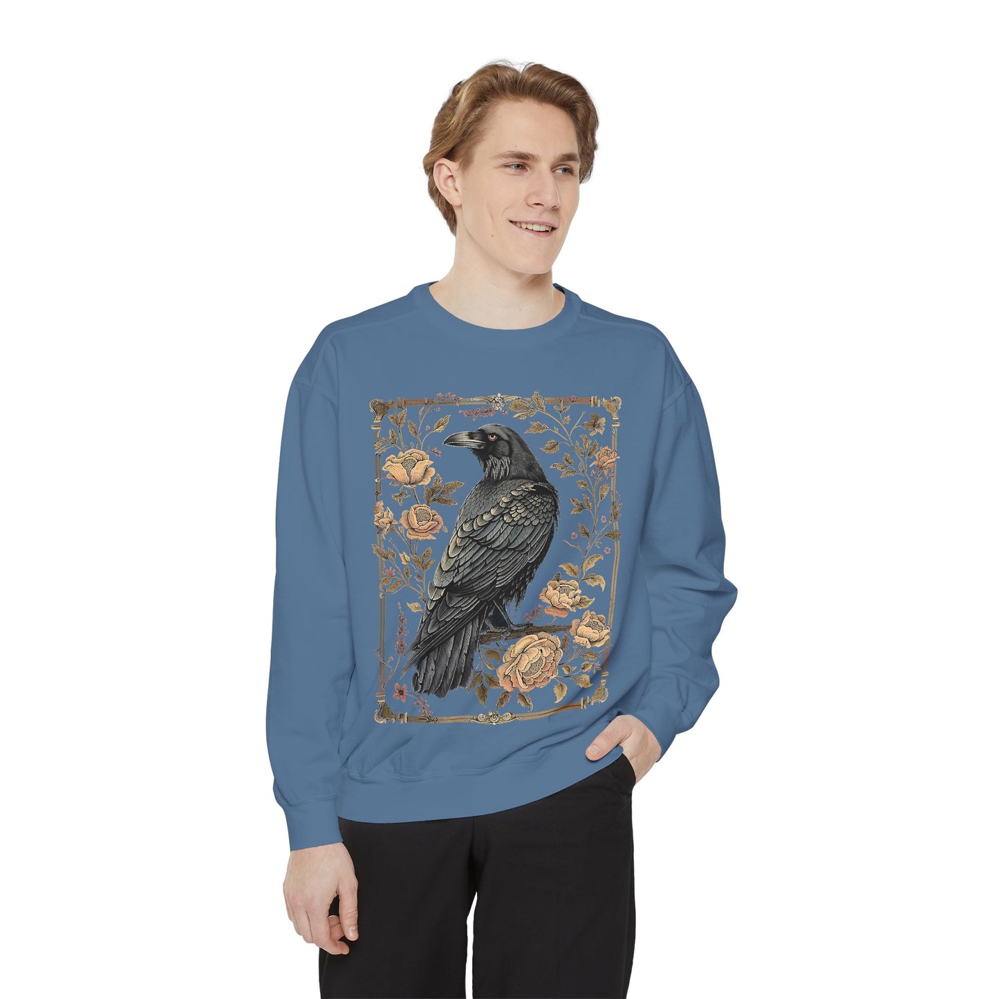 Gothic Raven Long Sleeve Shirt