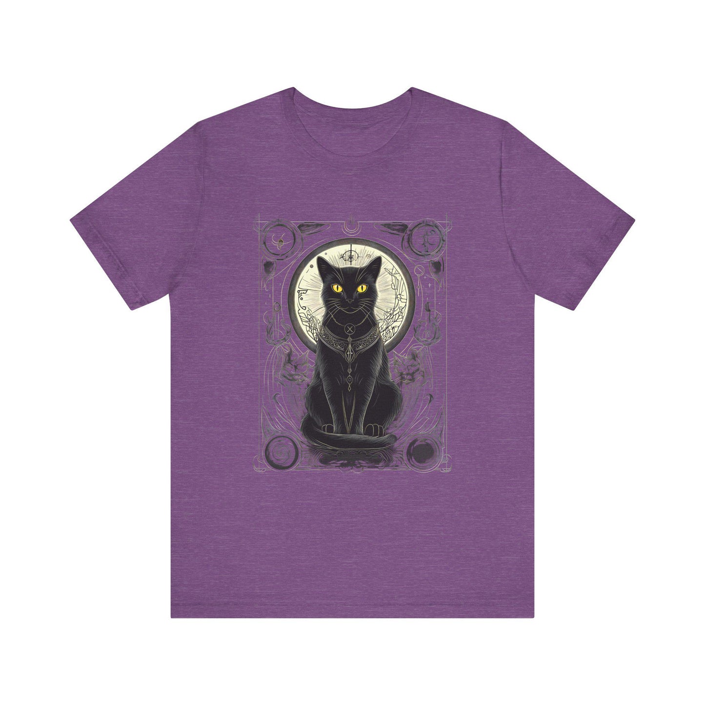 Mystical Cat Celestial Tarot Style Shirt