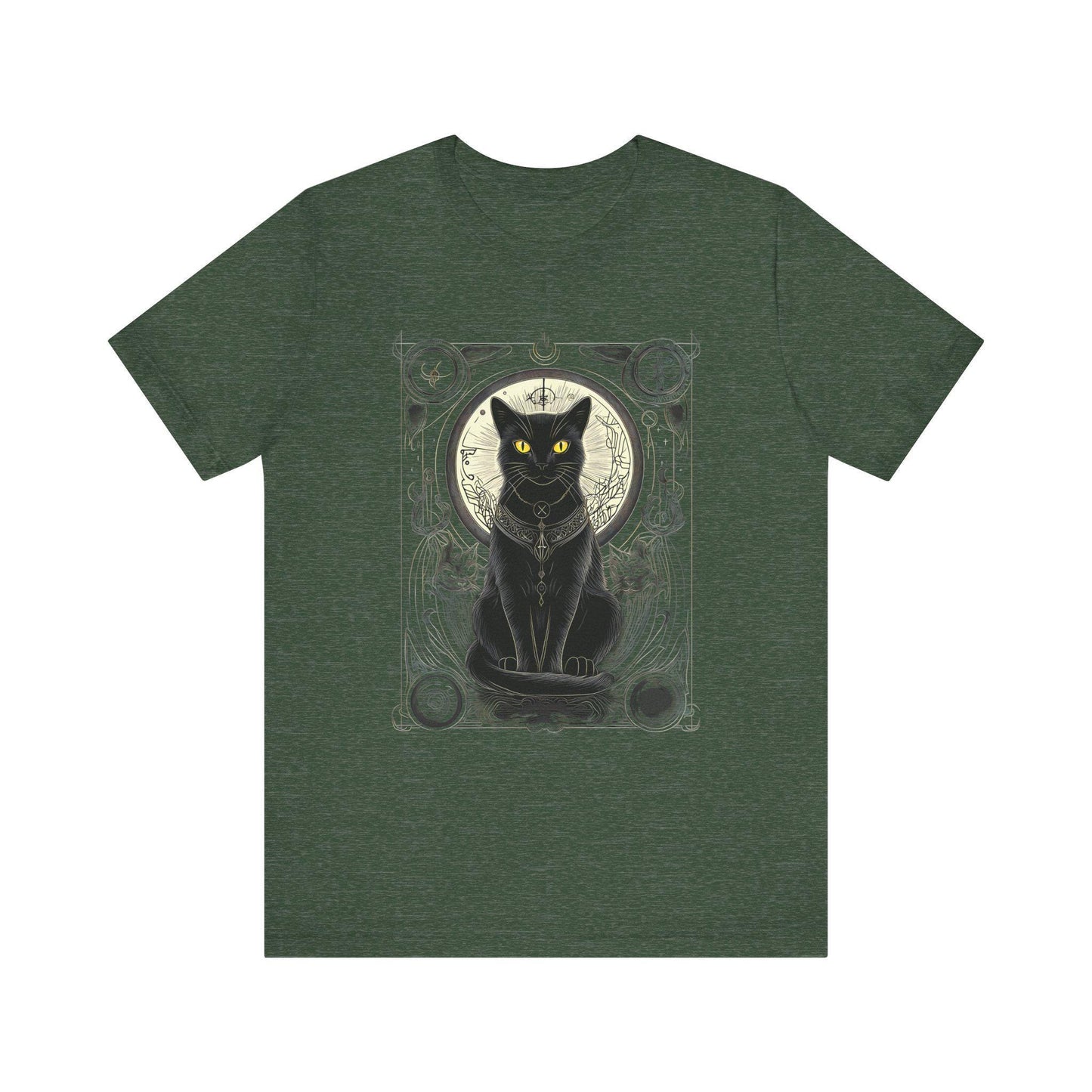 Mystical Cat Celestial Tarot Style Shirt