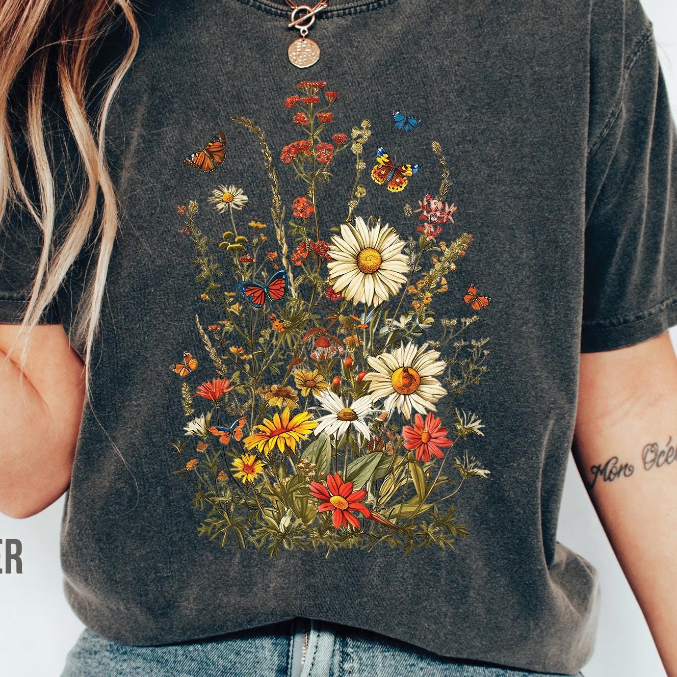 Wildflowers Butterflies Shirt