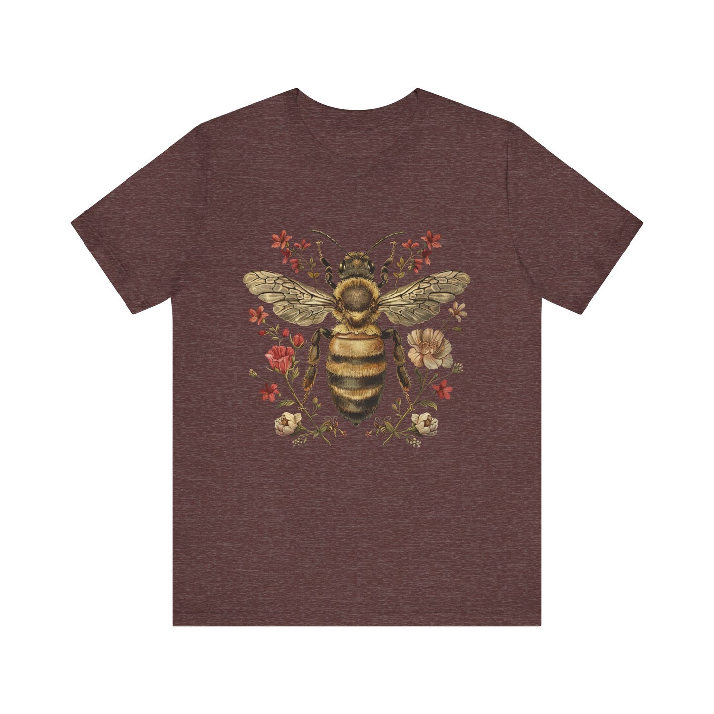 Vintage Floral Queen Bee T-Shirt