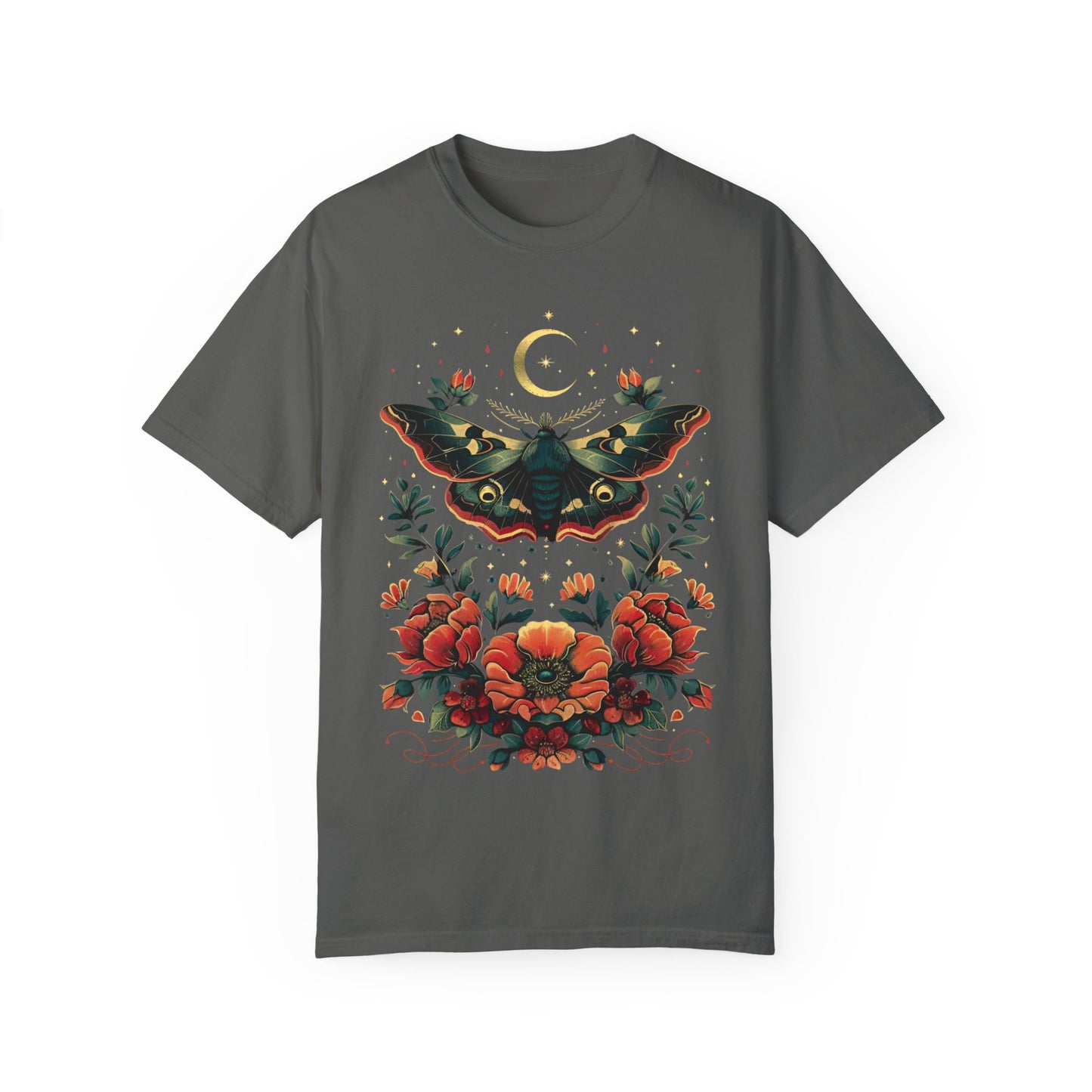 Celestial Moth Flowers Shirt