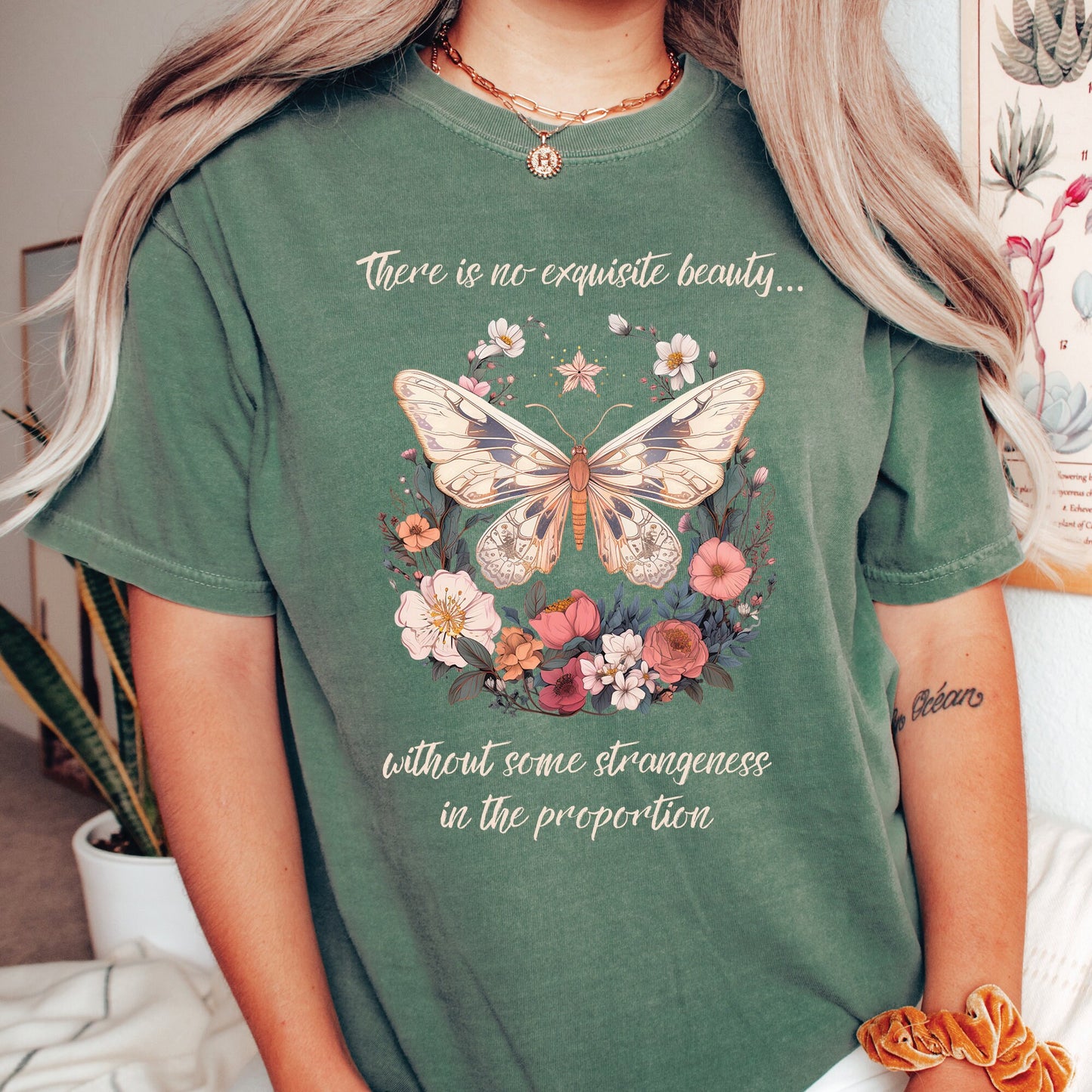 Edgar Allan Poe Butterfly Shirt
