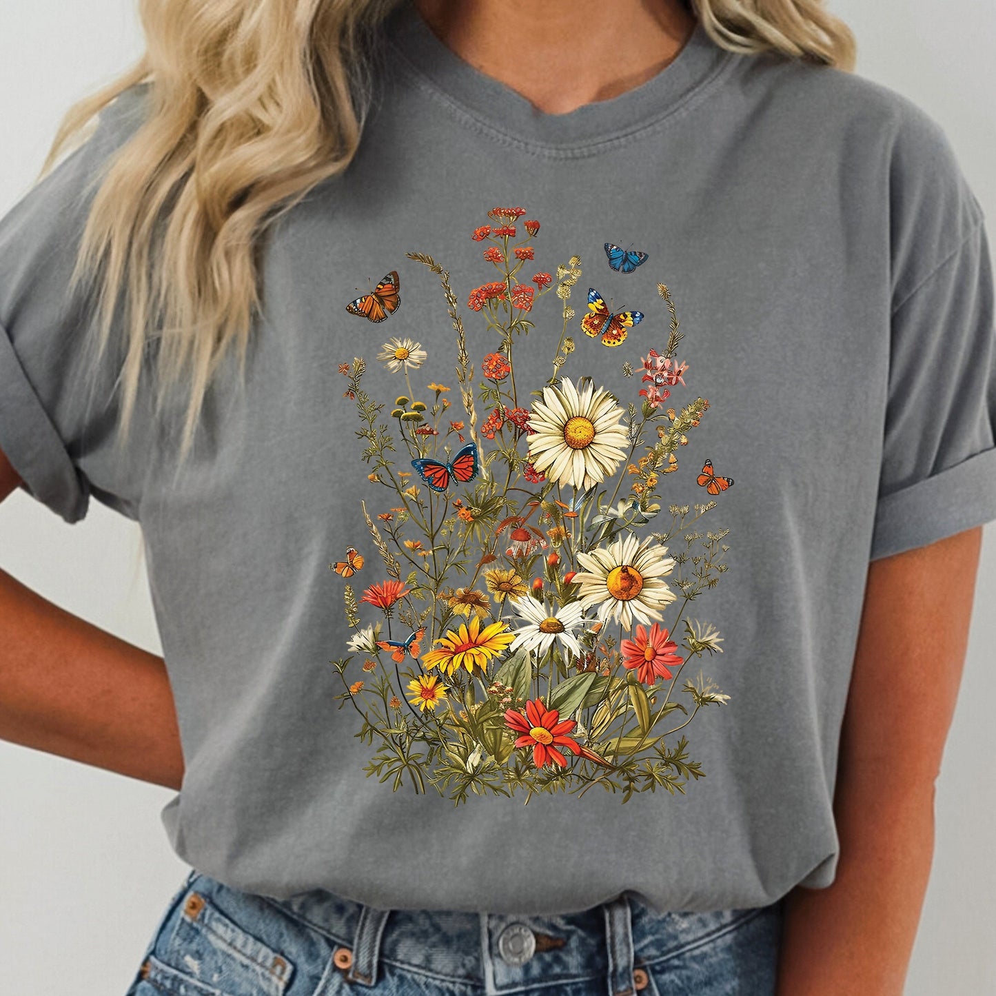 Wildflowers Butterflies Shirt