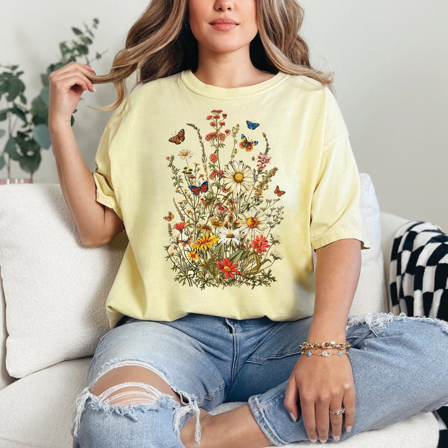 Wildflowers Butterflies Shirt
