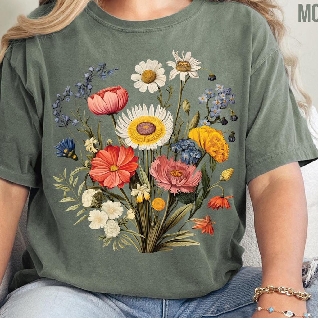 Wildflowers Boho T-Shirt