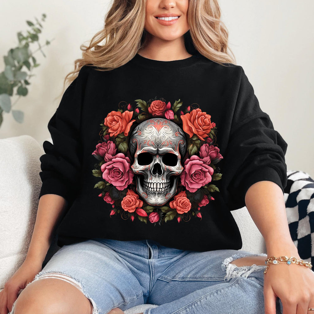 Skull and Roses Sweatshirt