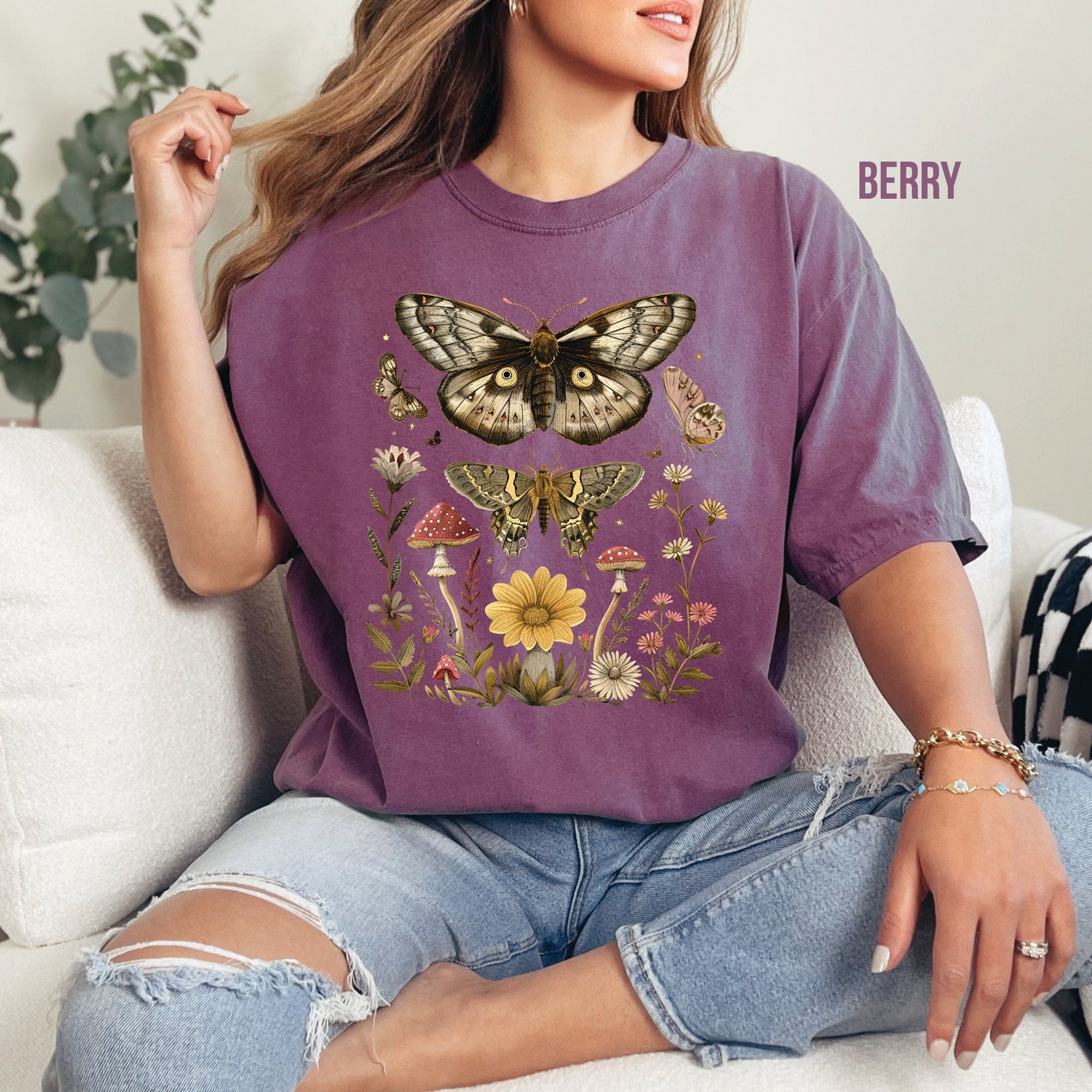 Moth and Mushroom T-Shirt