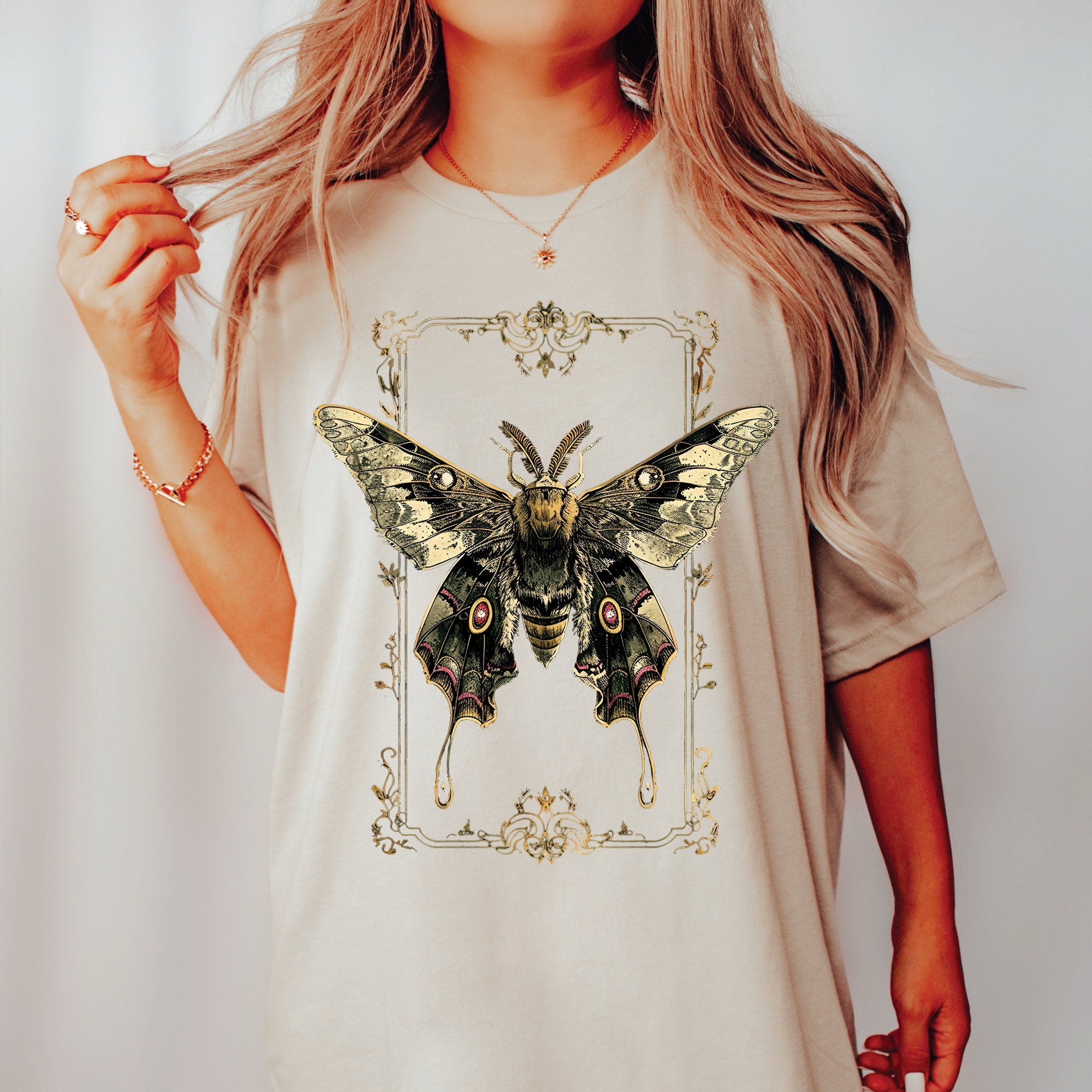 Vintage Gothic Moth Shirt