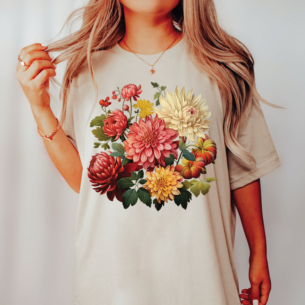 Dahlias Floral Shirt