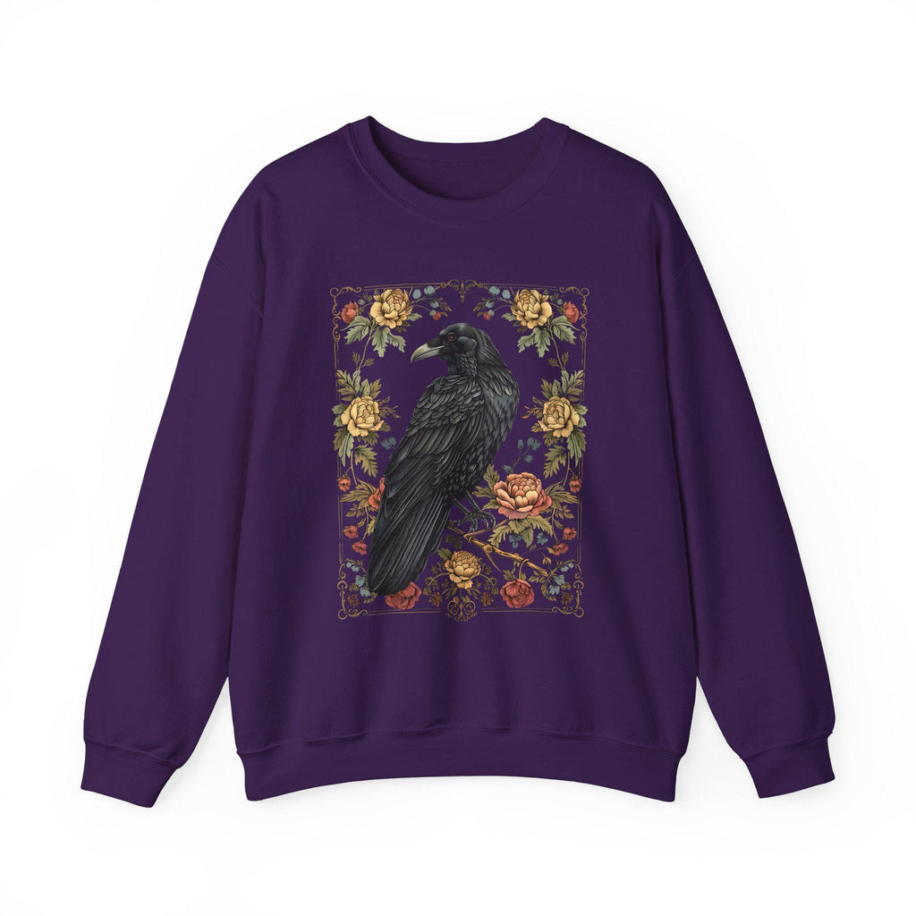 Gothic Raven Roses Sweatshirt