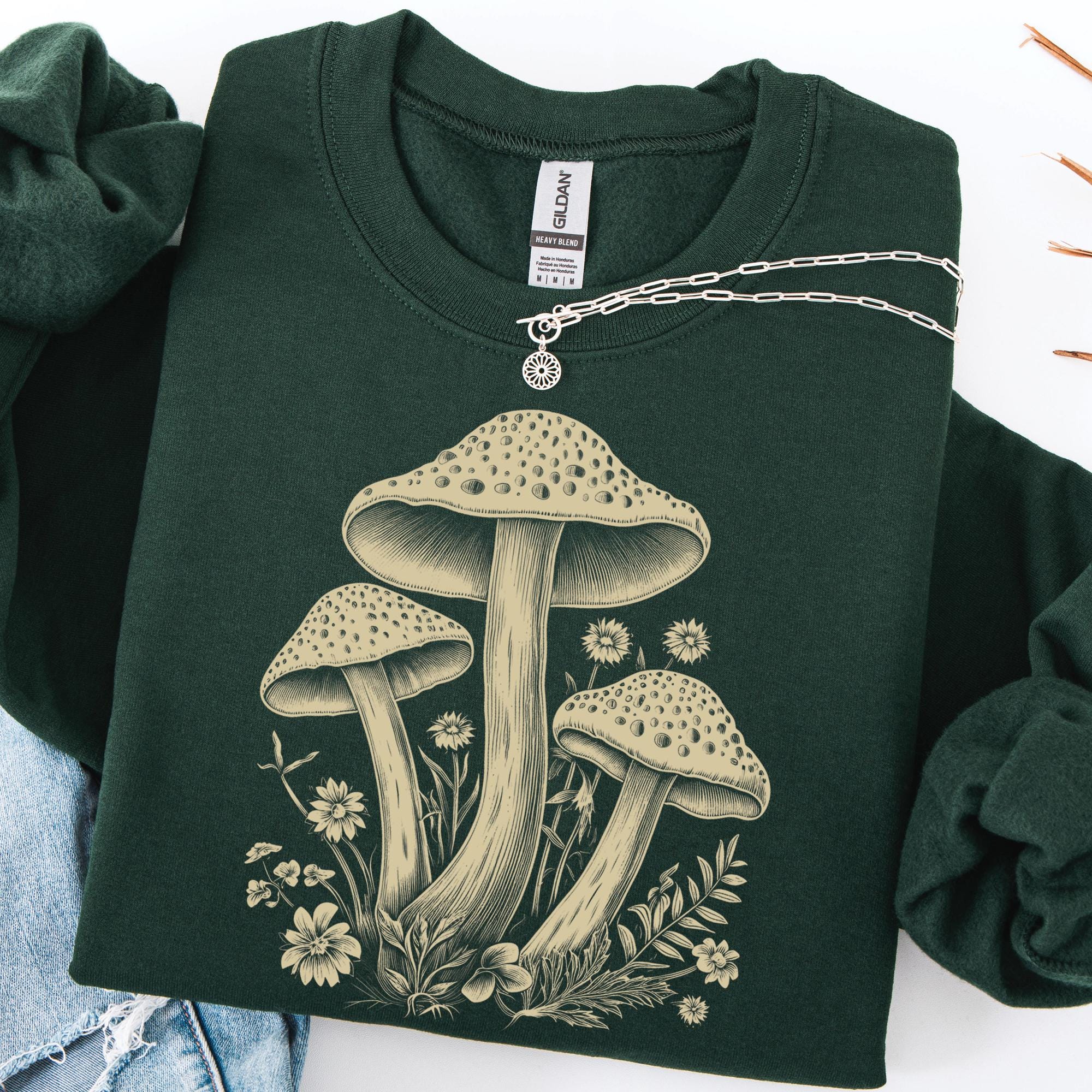 Cottagecore Mushrooms Sweatshirt