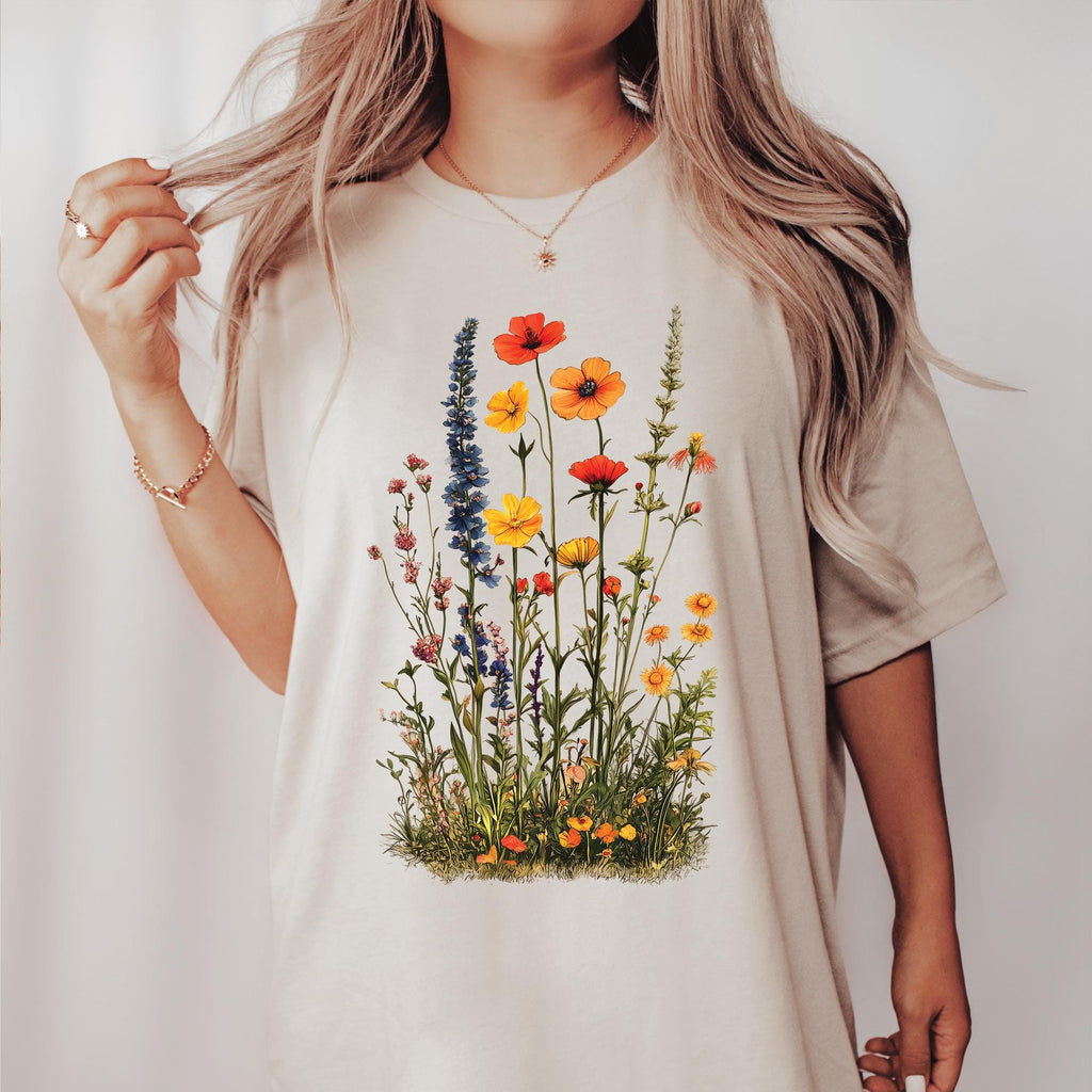 Boho Vintage Wildflowers T-Shirt