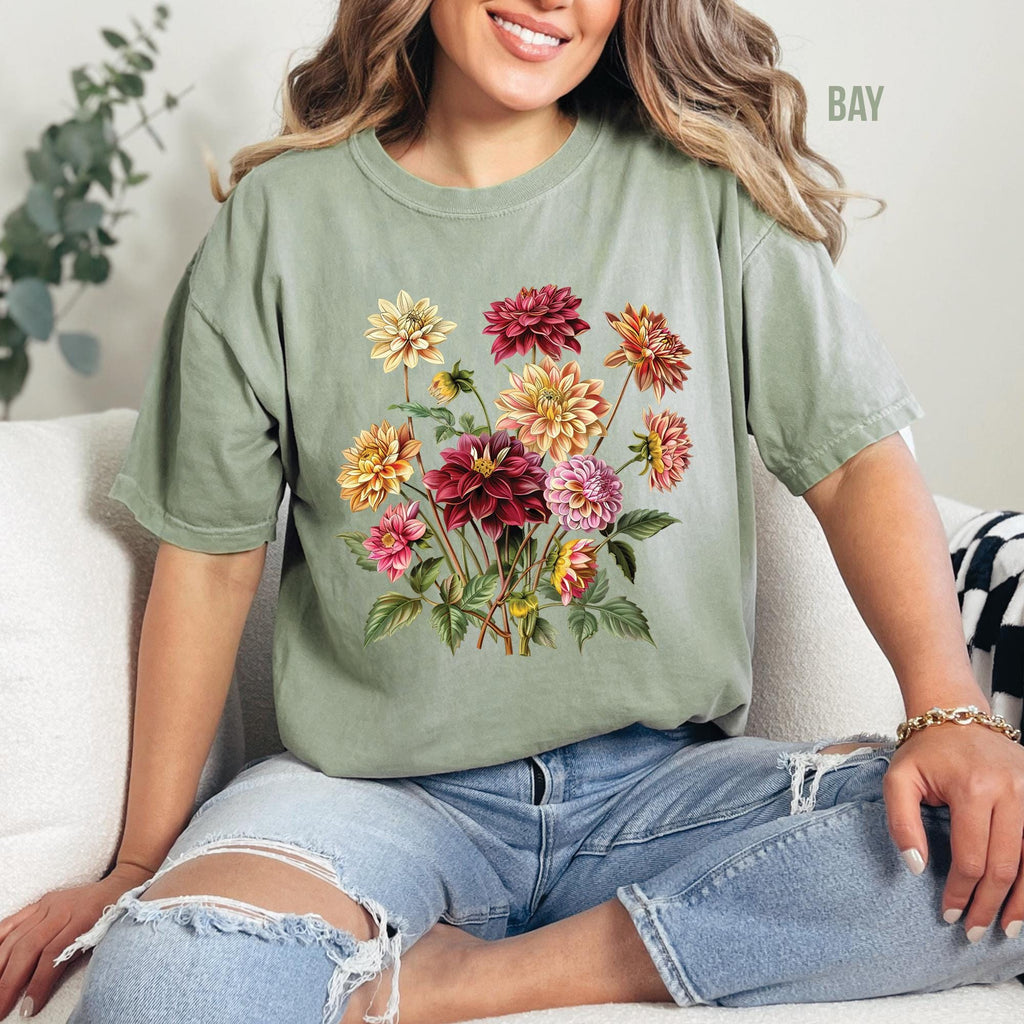 Dahlia Flowers T-Shirt