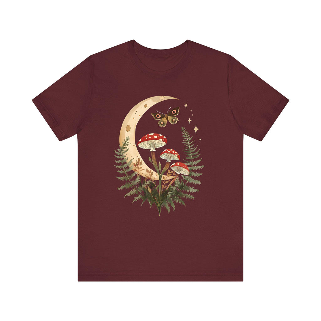 Boho Moon Fern Mushroooms Shirt