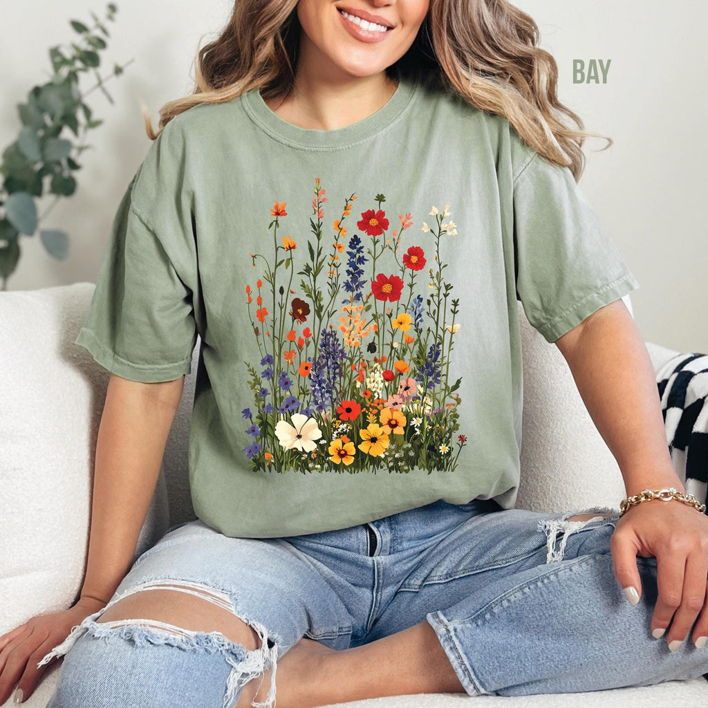 Wildflowers Botanical Floral T-Shirt