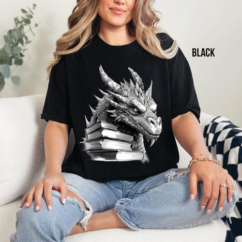 Book Dragon Comfort Colors T-Shirt
