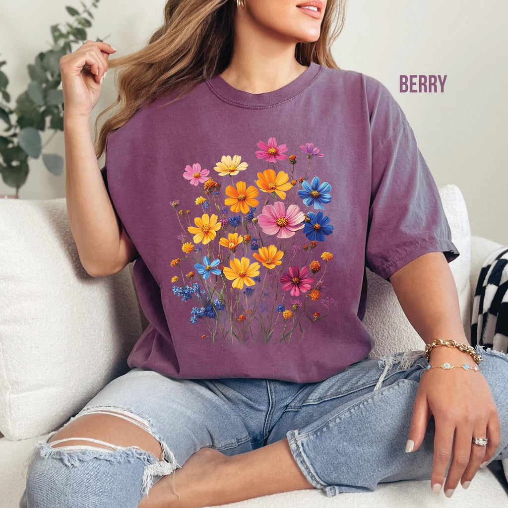 Vintage Boho Flowers T-Shirt