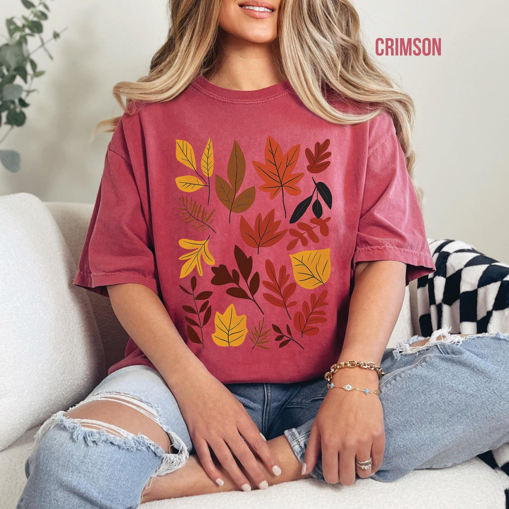 Fall Autumn Leaves Comfort Colors Shirt