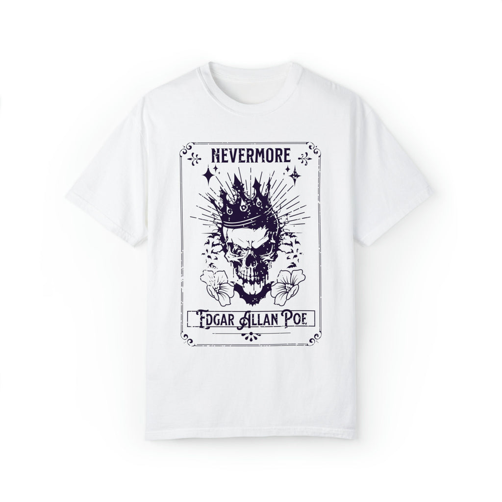 Edgar Allan Poe Nevermore Skull T-Shirt
