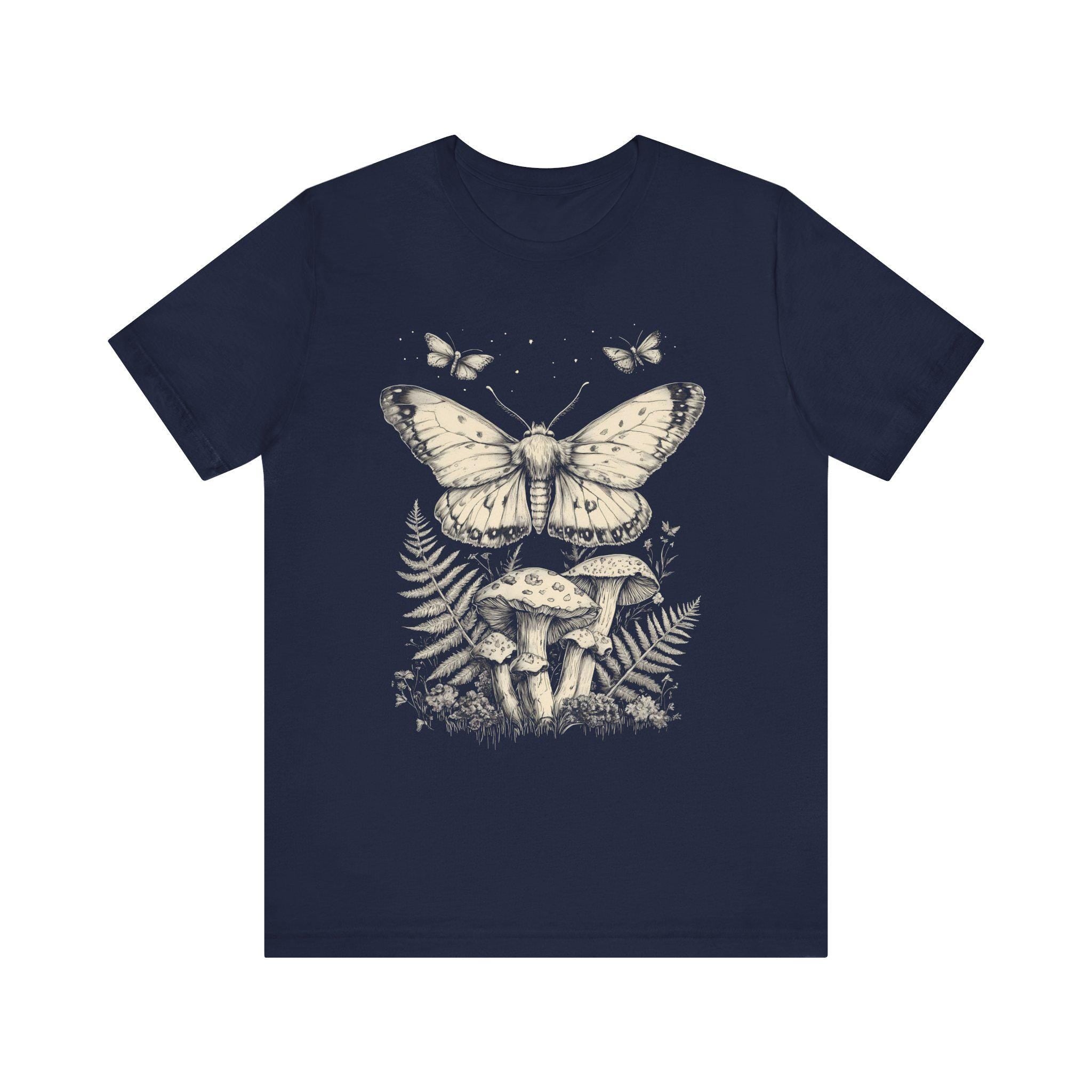 Moth and Mushroom Graphic Shirt