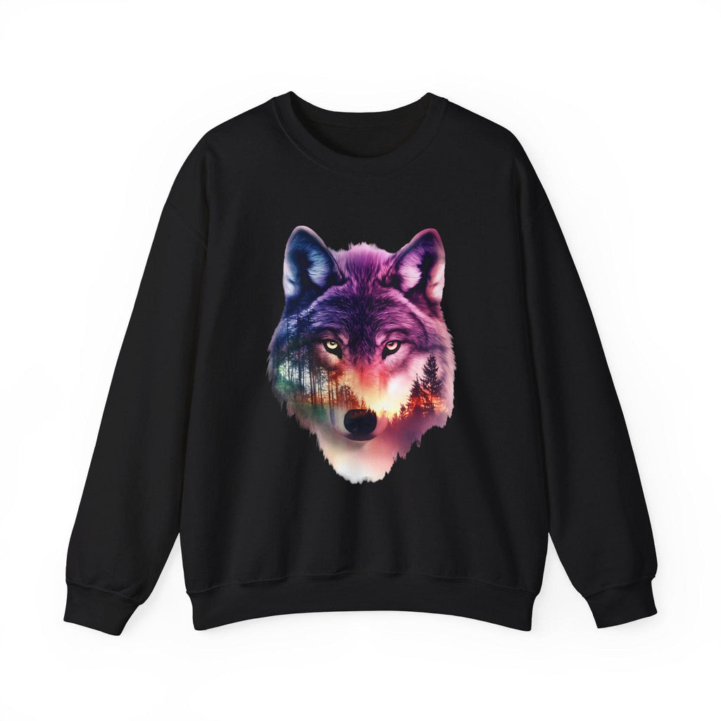 Wolf Mountain Scene Sweatshirt