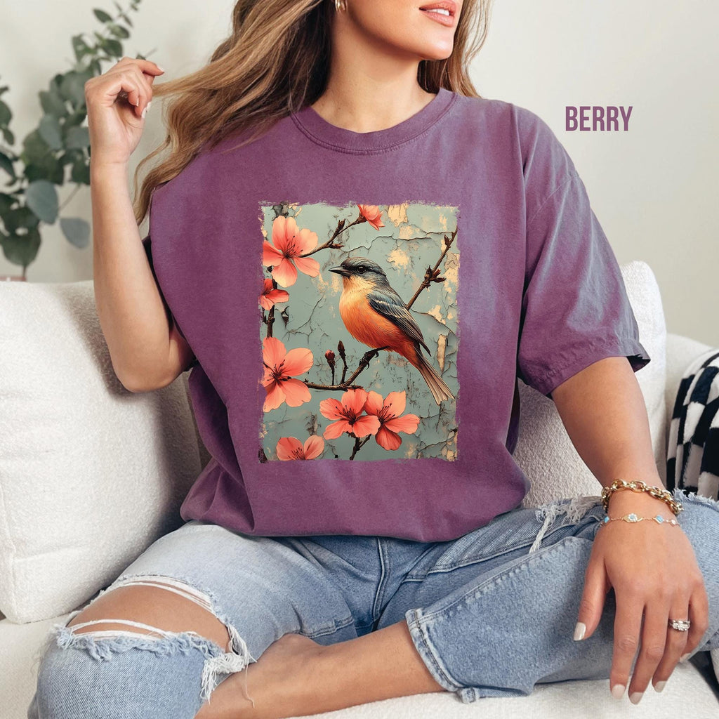 Vintage Robin Flowers T-Shirt