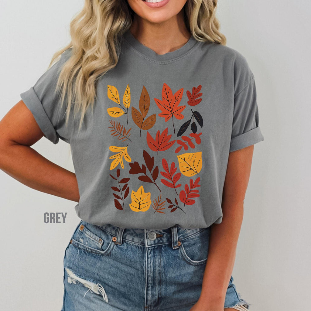 Fall Autumn Leaves Comfort Colors Shirt