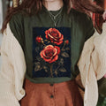 Vintage Roses Gothic T-Shirt