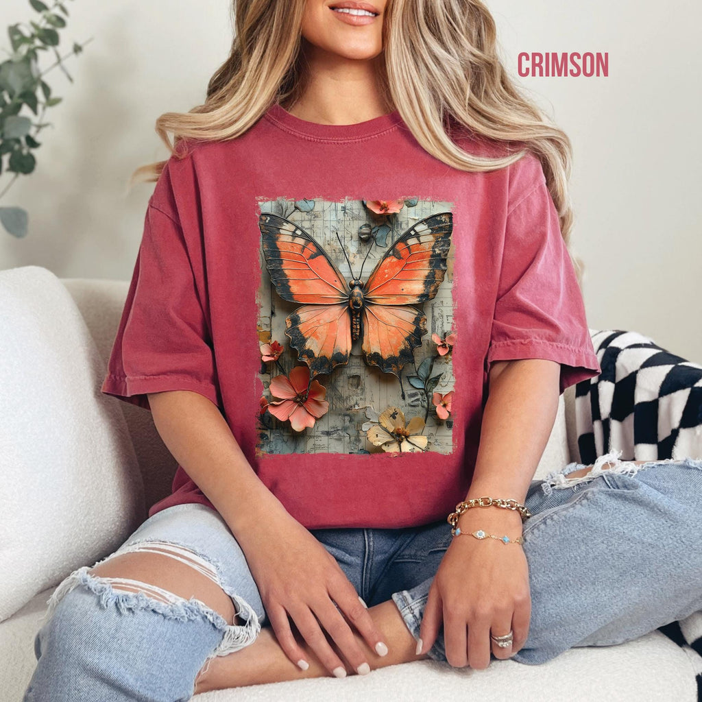 Vintage Butterfly Graphic T-Shirt