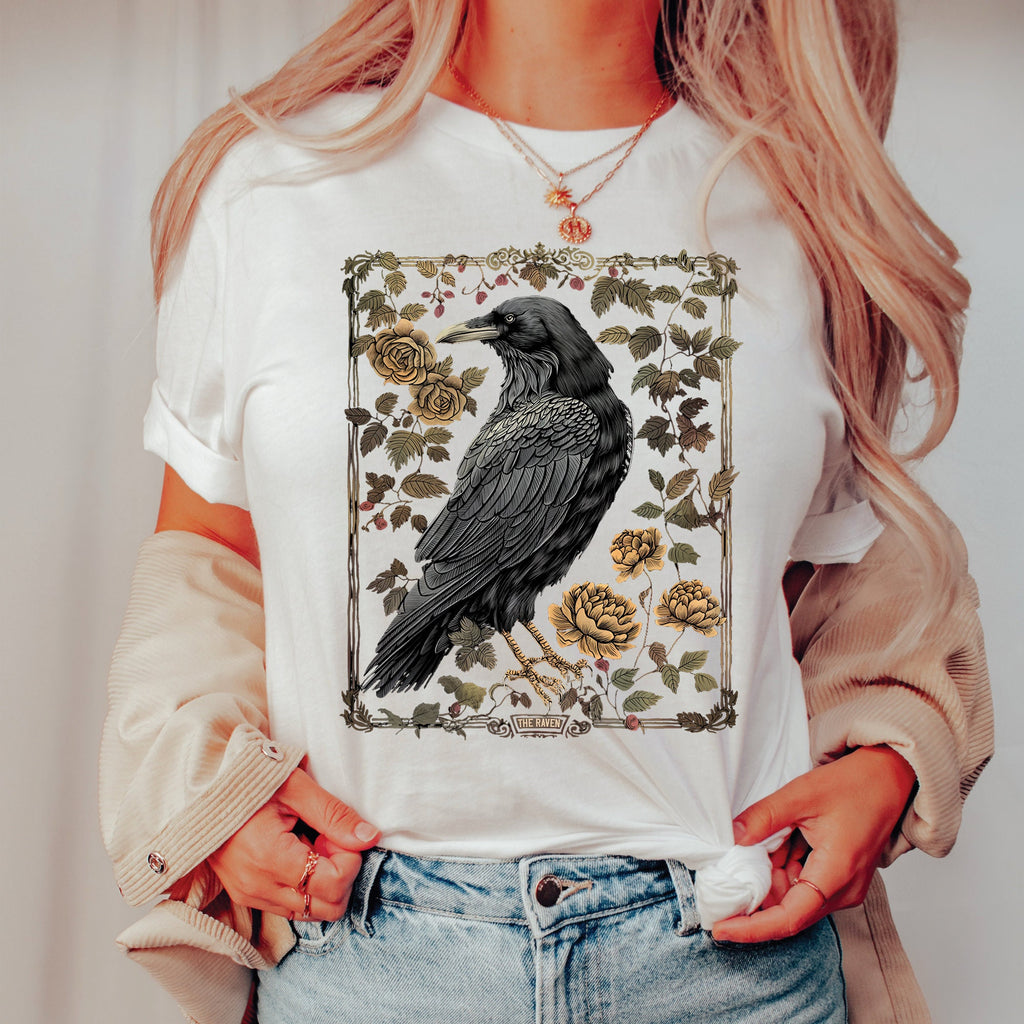 Vintage Raven Gothic T-Shirt