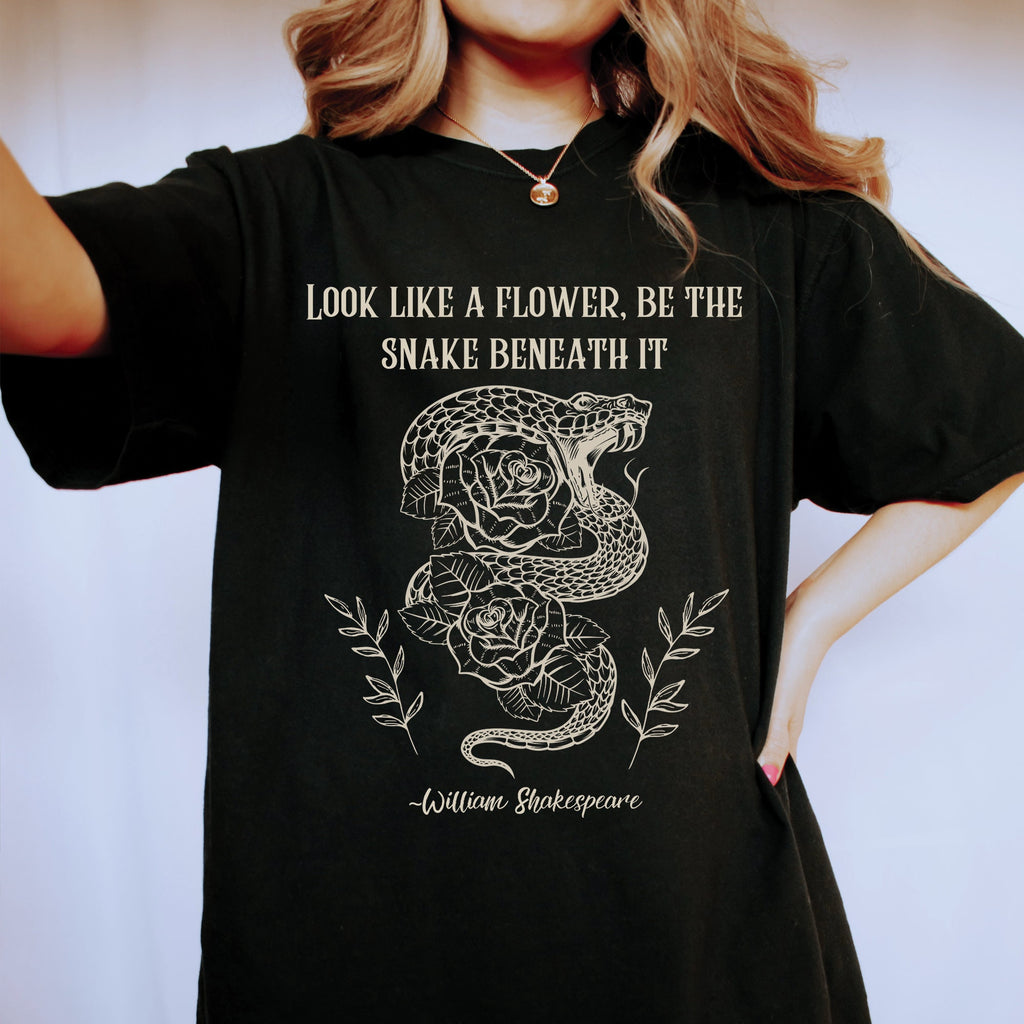 Shakespeare Snake Roses T-Shirt