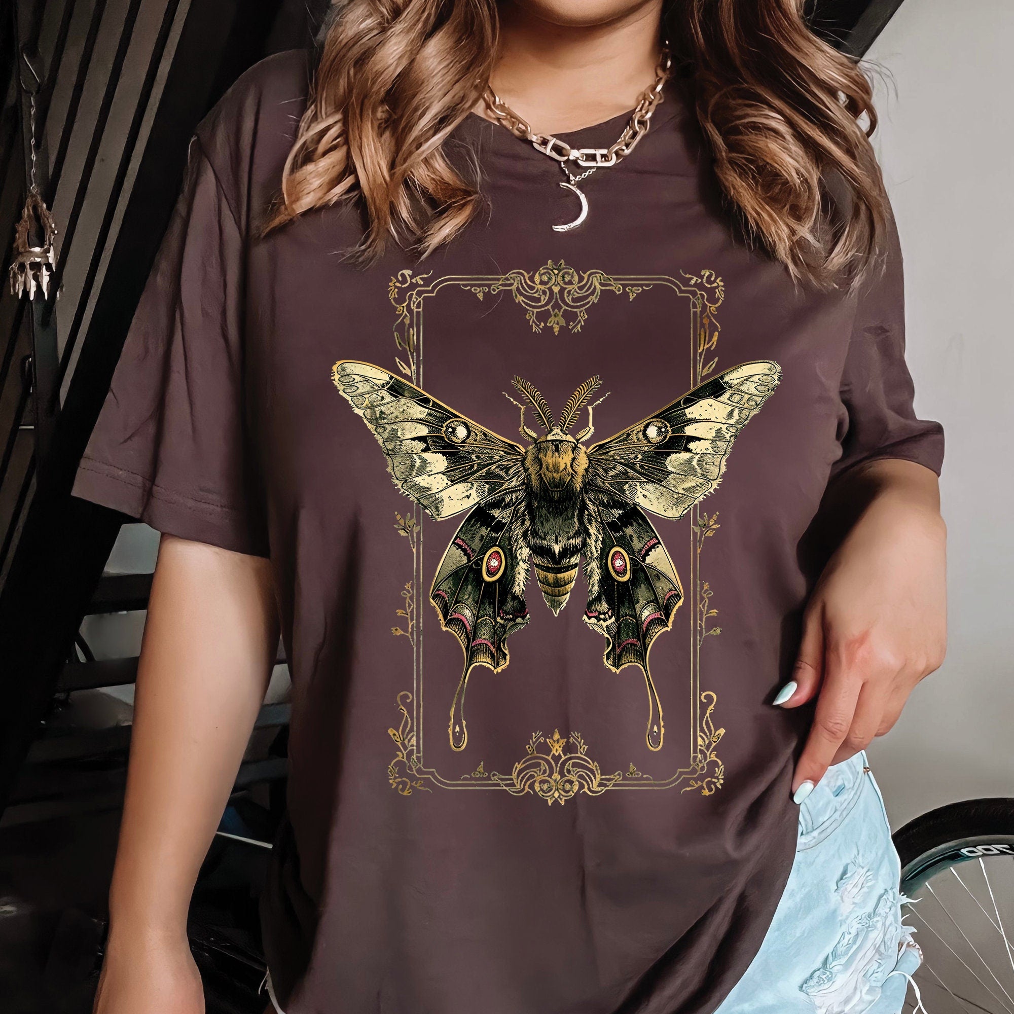 Vintage Gothic Moth Shirt