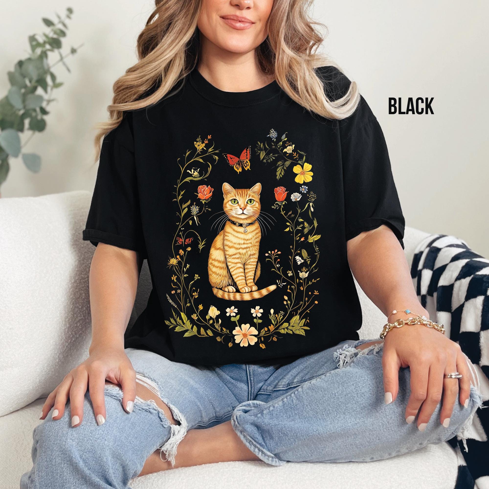 Cottagecore Cat Shirt