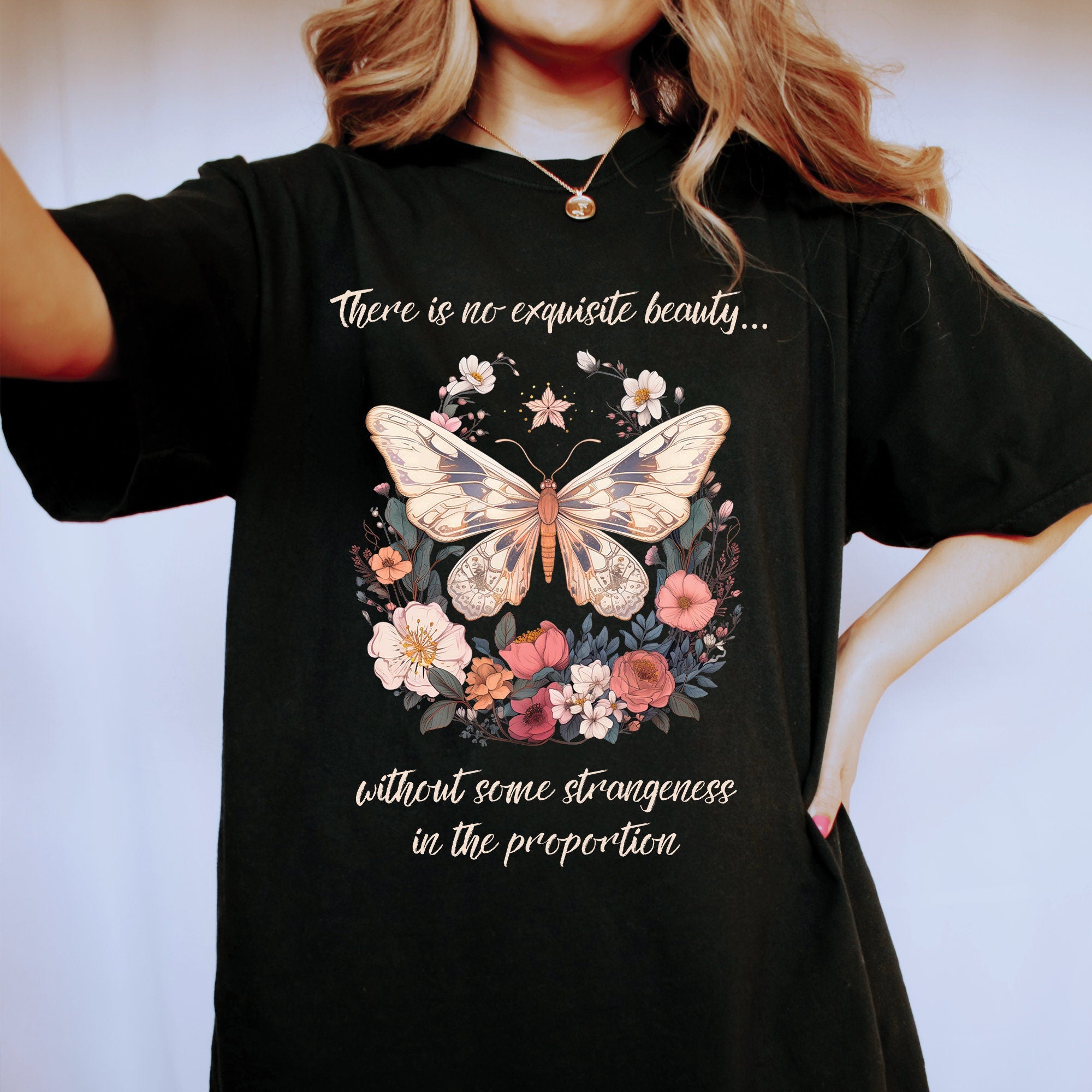 Edgar Allan Poe Butterfly T-Shirt
