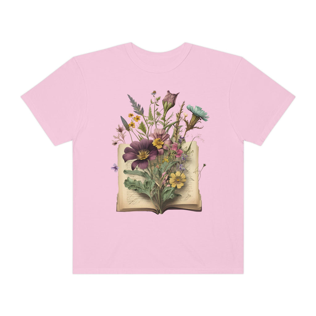 Floral Books T-Shirt