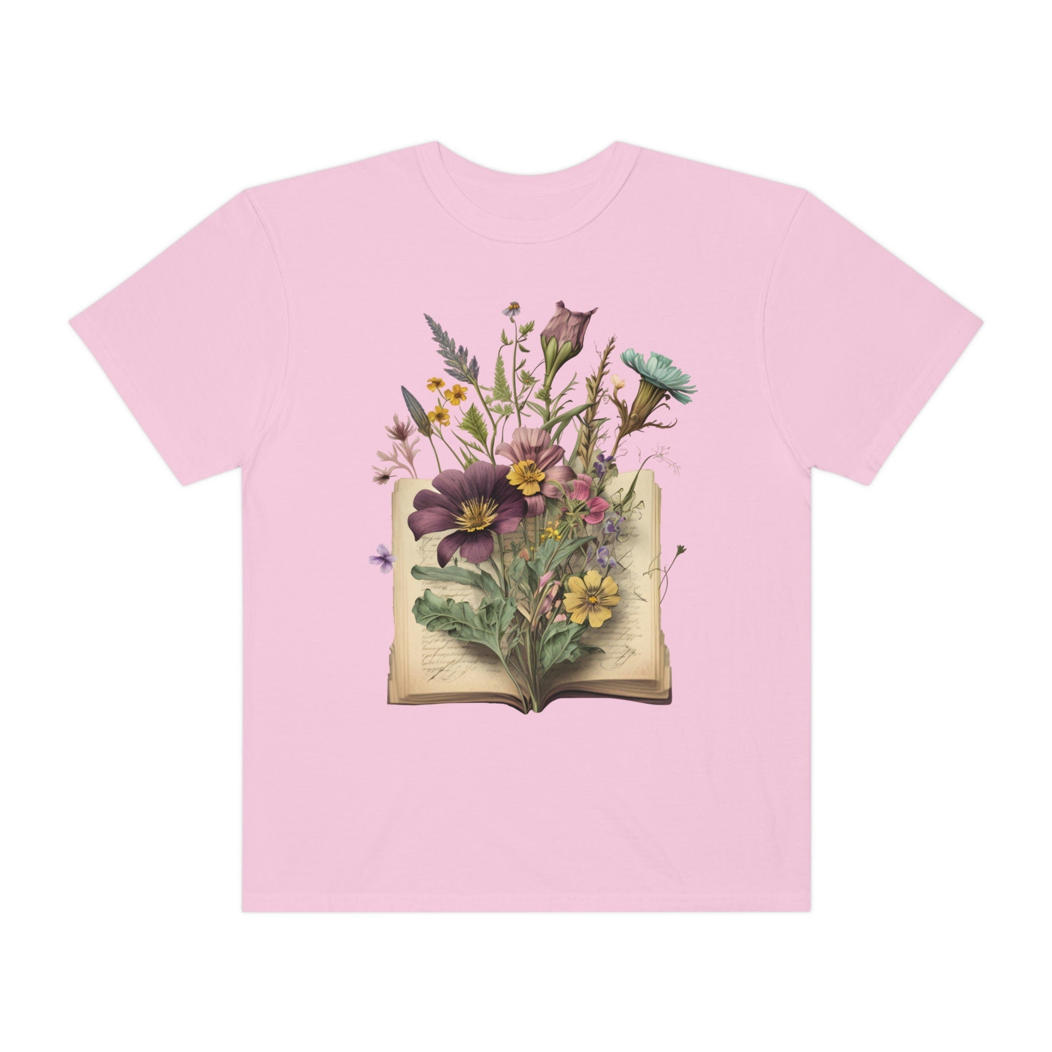 Floral Books T-Shirt