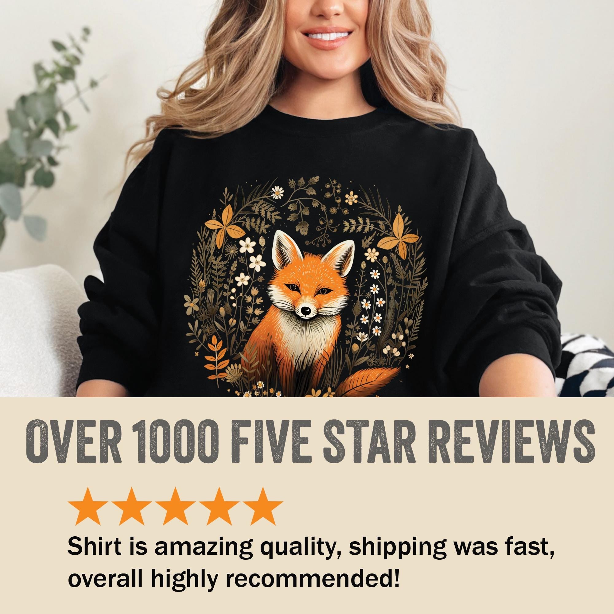 Vintage Fox Wildflower Sweatshirt
