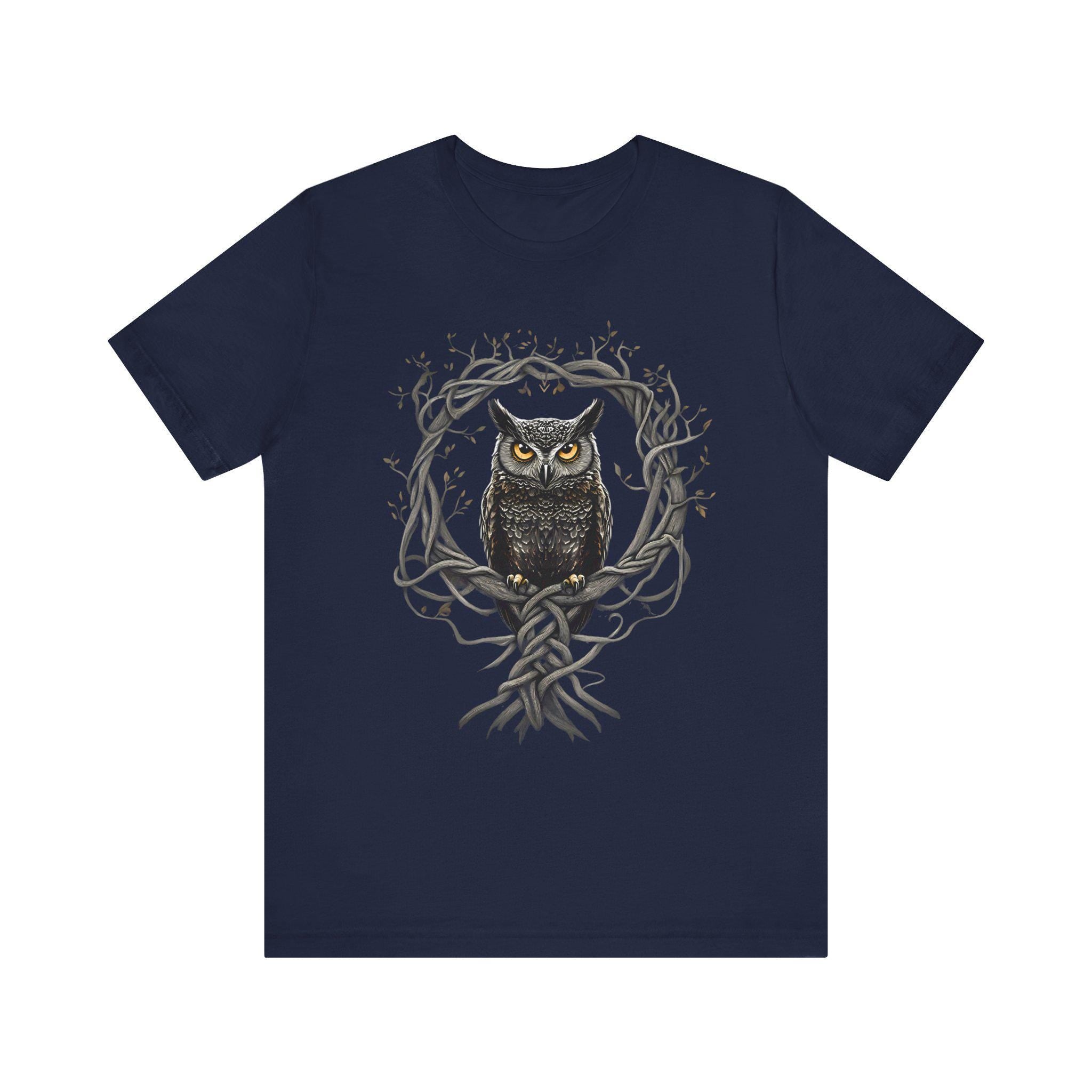 Celtic Yggdrasil Owl T-Shirt